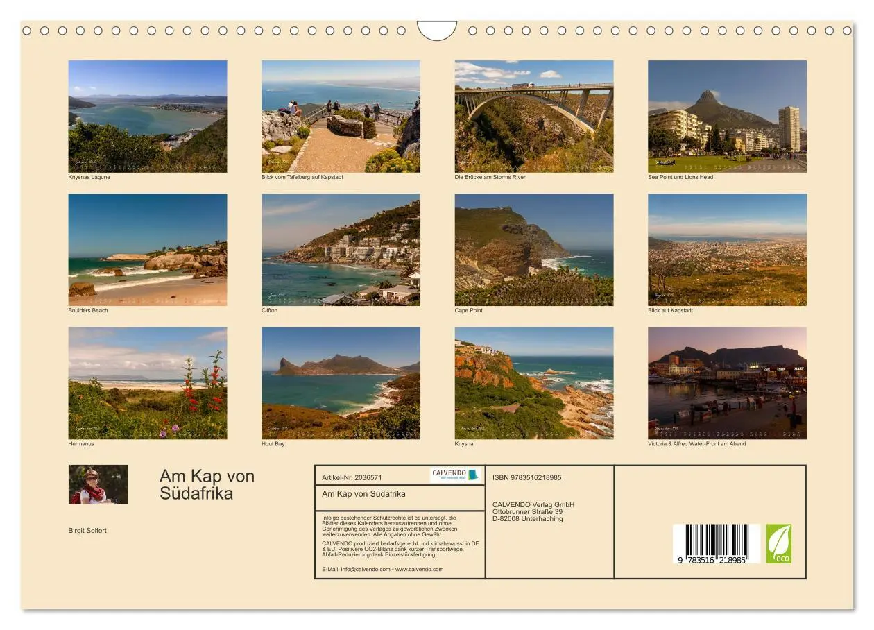 Bild: 9783516218985 | Am Kap von Südafrika (Wandkalender 2026 DIN A3 quer), CALVENDO...