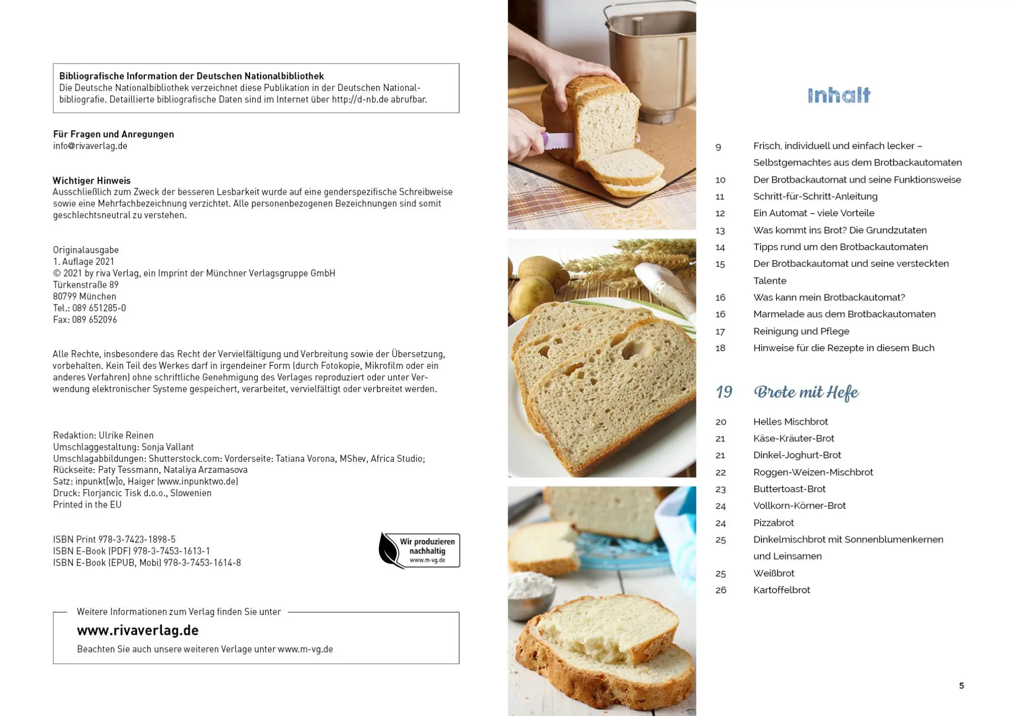 Bild: 9783742318985 | Brotbackautomat - Das Rezeptbuch | Veronika Pichl | Taschenbuch | 2021