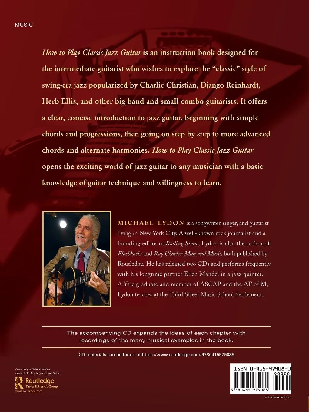 Rückseite: 9780415979085 | How To Play Classic Jazz Guitar | Six Swinging Strings | Michael Lydon