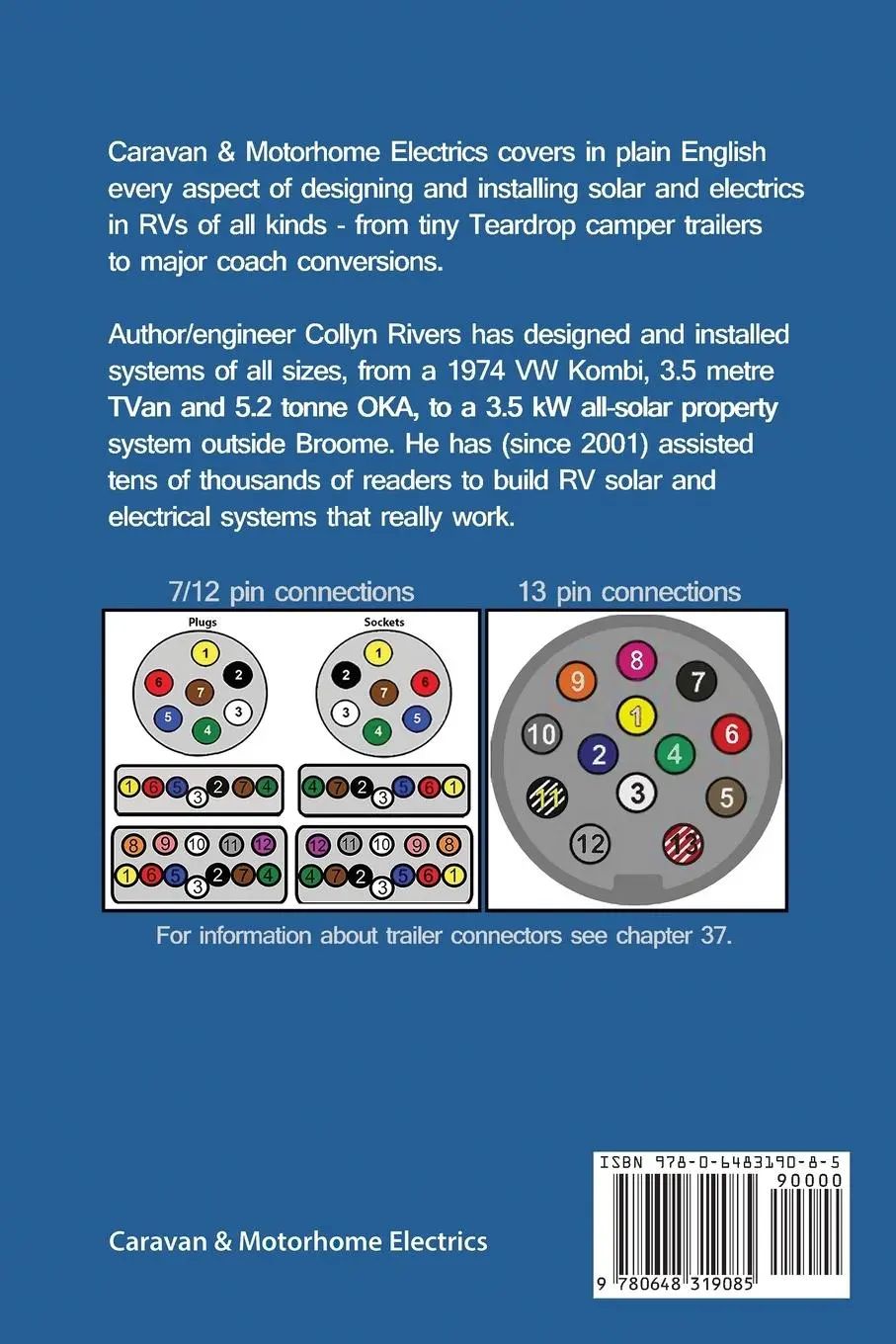 Rückseite: 9780648319085 | Caravan &amp; Motorhome Electrics | The Complete Guide | Collyn Rivers
