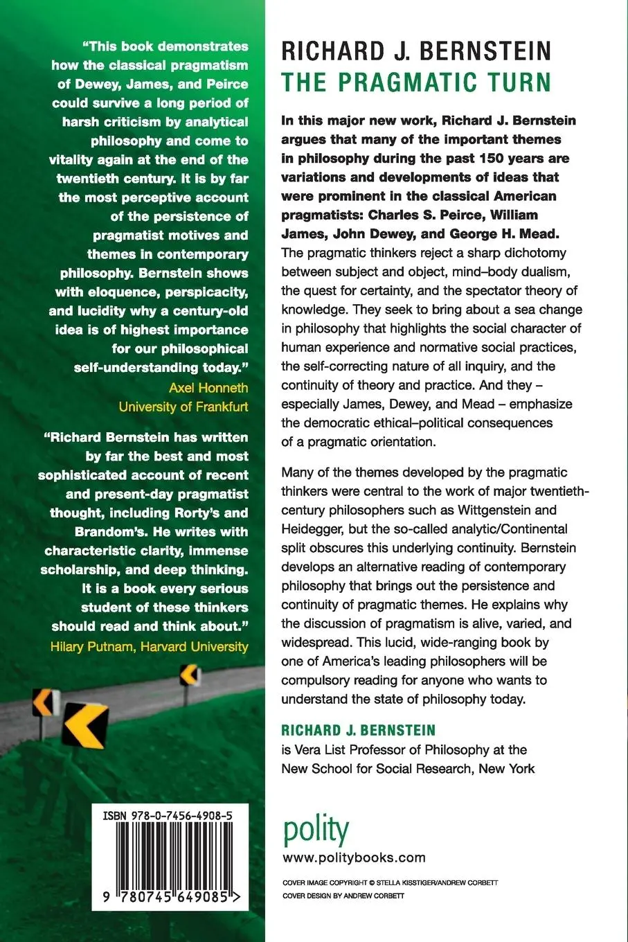 Rückseite: 9780745649085 | Pragmatic Turn | Richard J Bernstein | Taschenbuch | Englisch | 2010