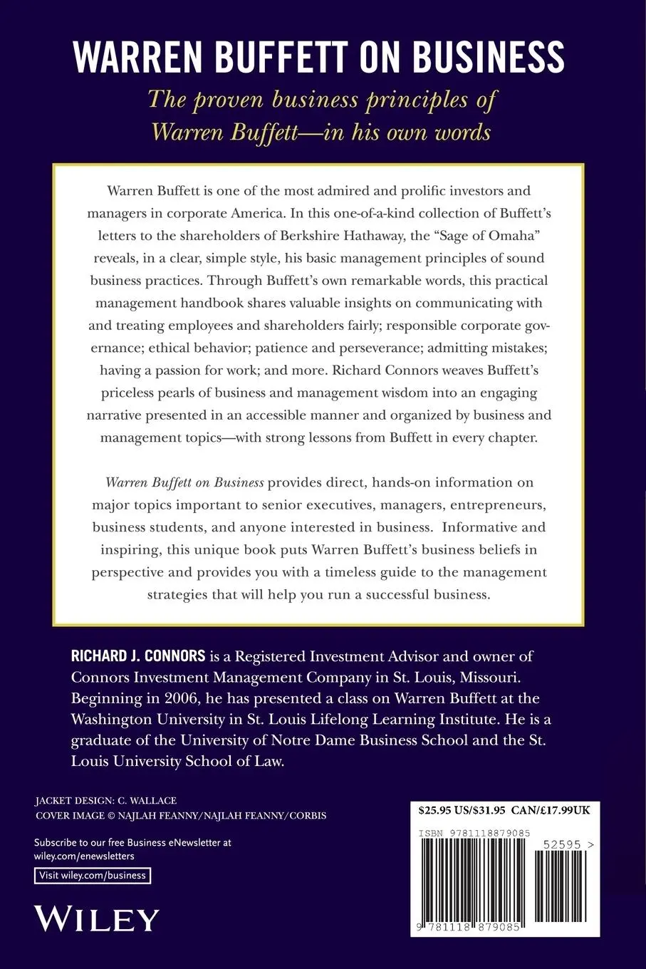 Rückseite: 9781118879085 | Warren Buffett on Business | Principles from the Sage of Omaha | Buch