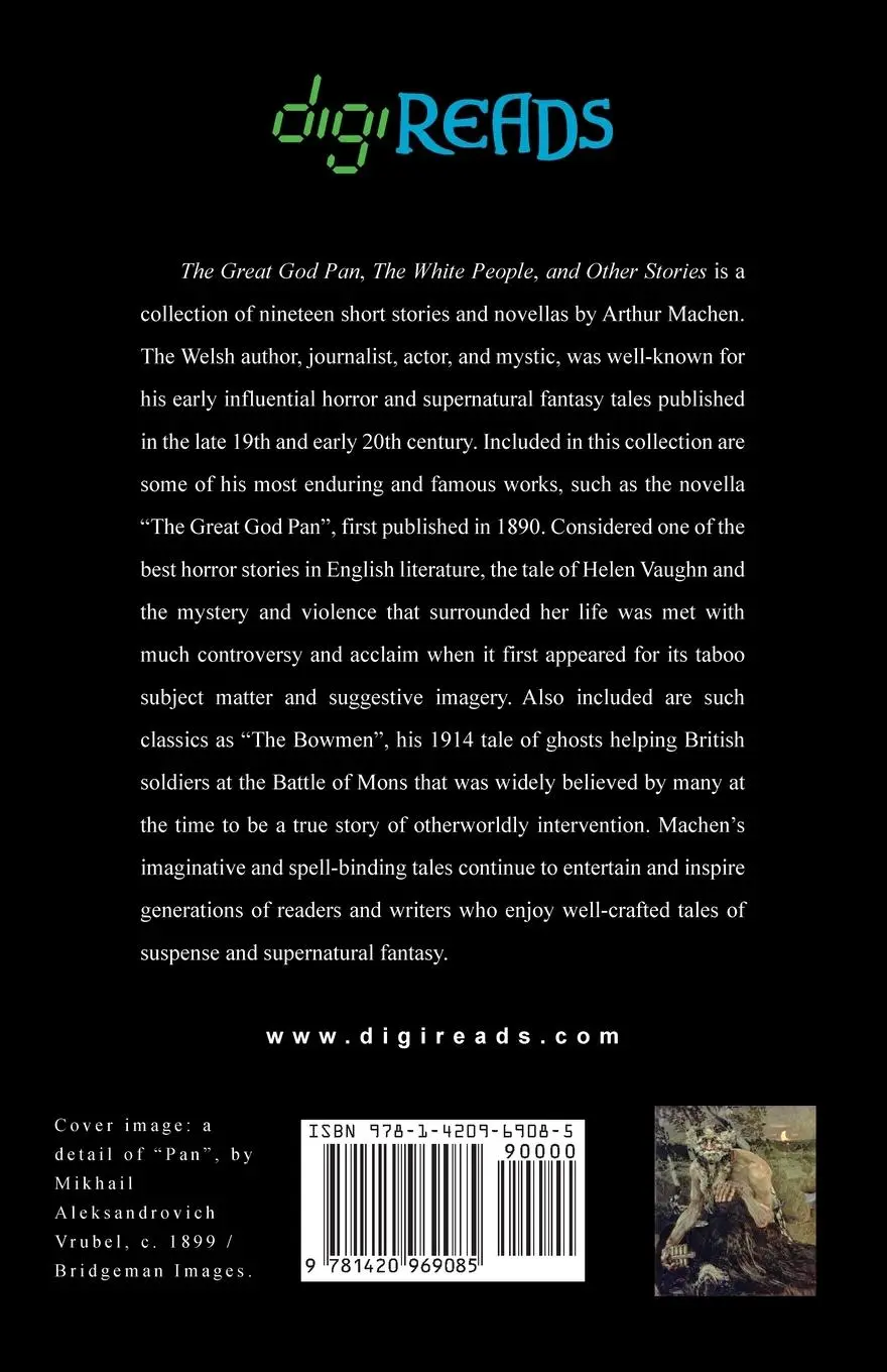 Rückseite: 9781420969085 | The Great God Pan, The White People, and Other Stories | Arthur Machen