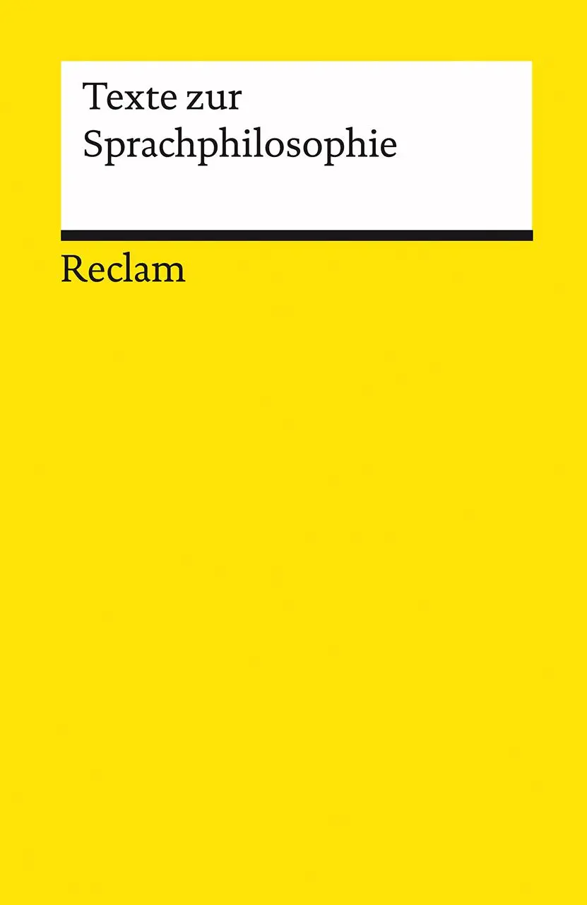 Cover: 9783150189085 | Texte zur Sprachphilosophie | Jonas Pfister | Taschenbuch | 414 S.