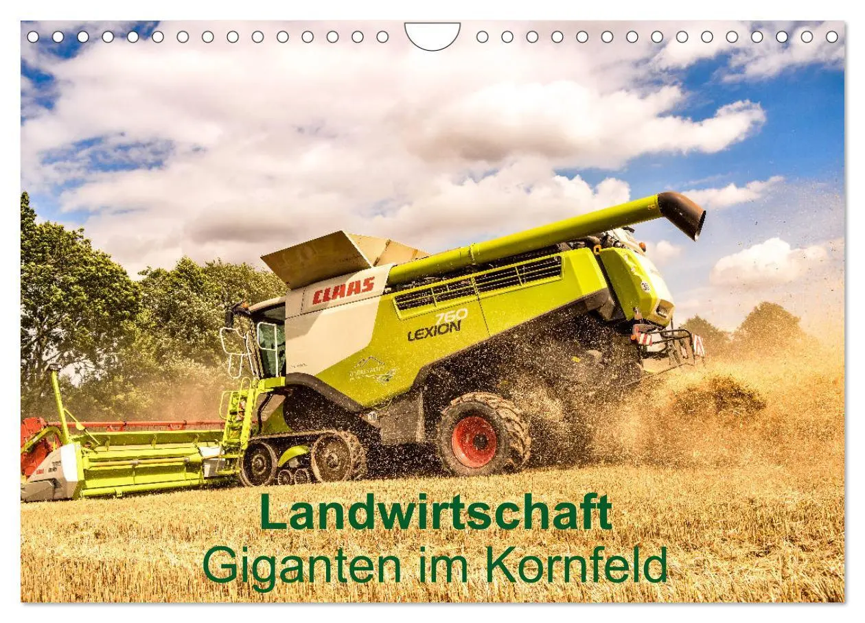 Cover: 9783435239085 | Landwirtschaft - Giganten im Kornfeld (Wandkalender 2025 DIN A4...
