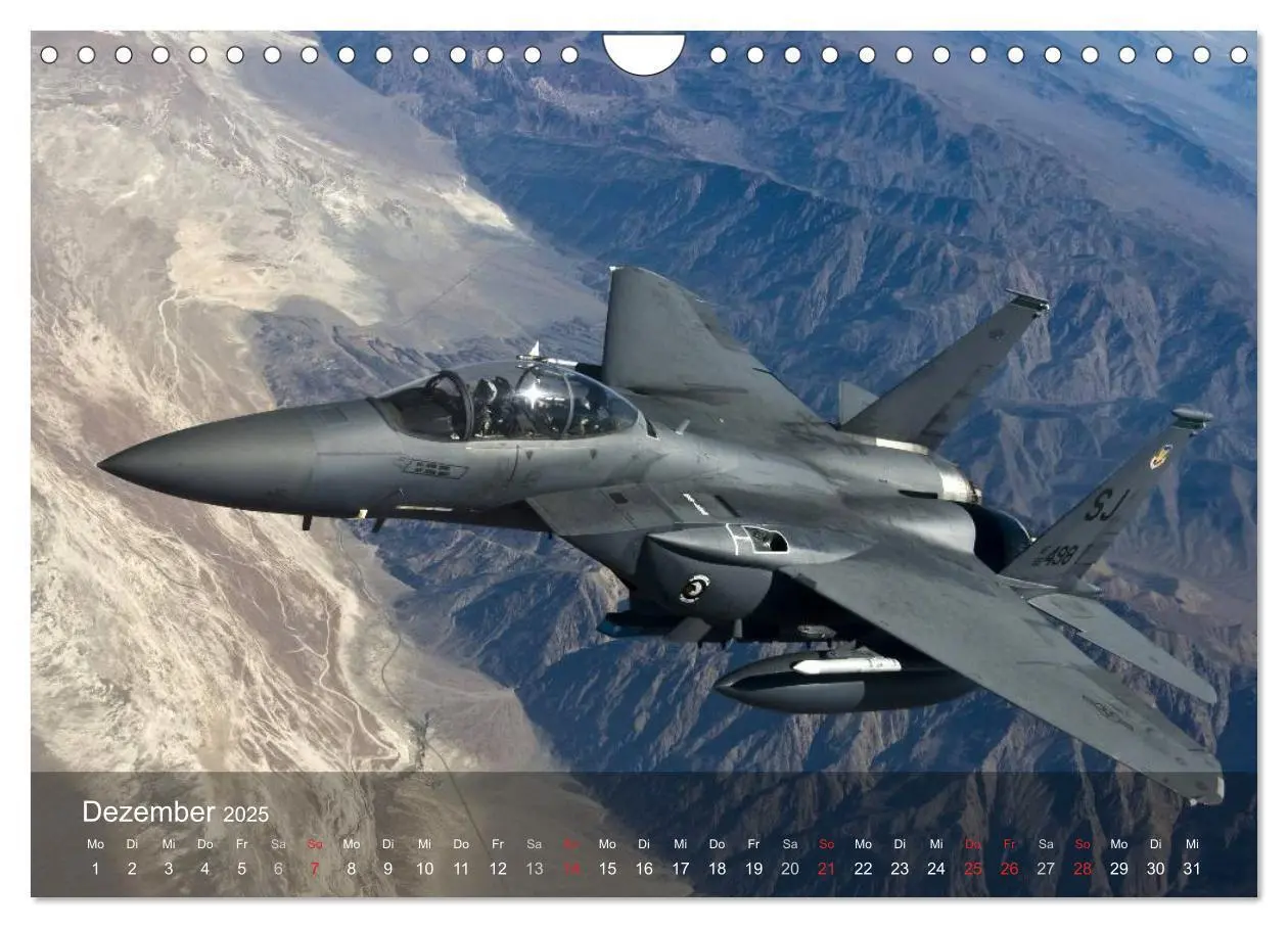 Bild: 9783435619085 | Luftwaffe. Kampfflugzeuge der USA (Wandkalender 2025 DIN A4 quer),...