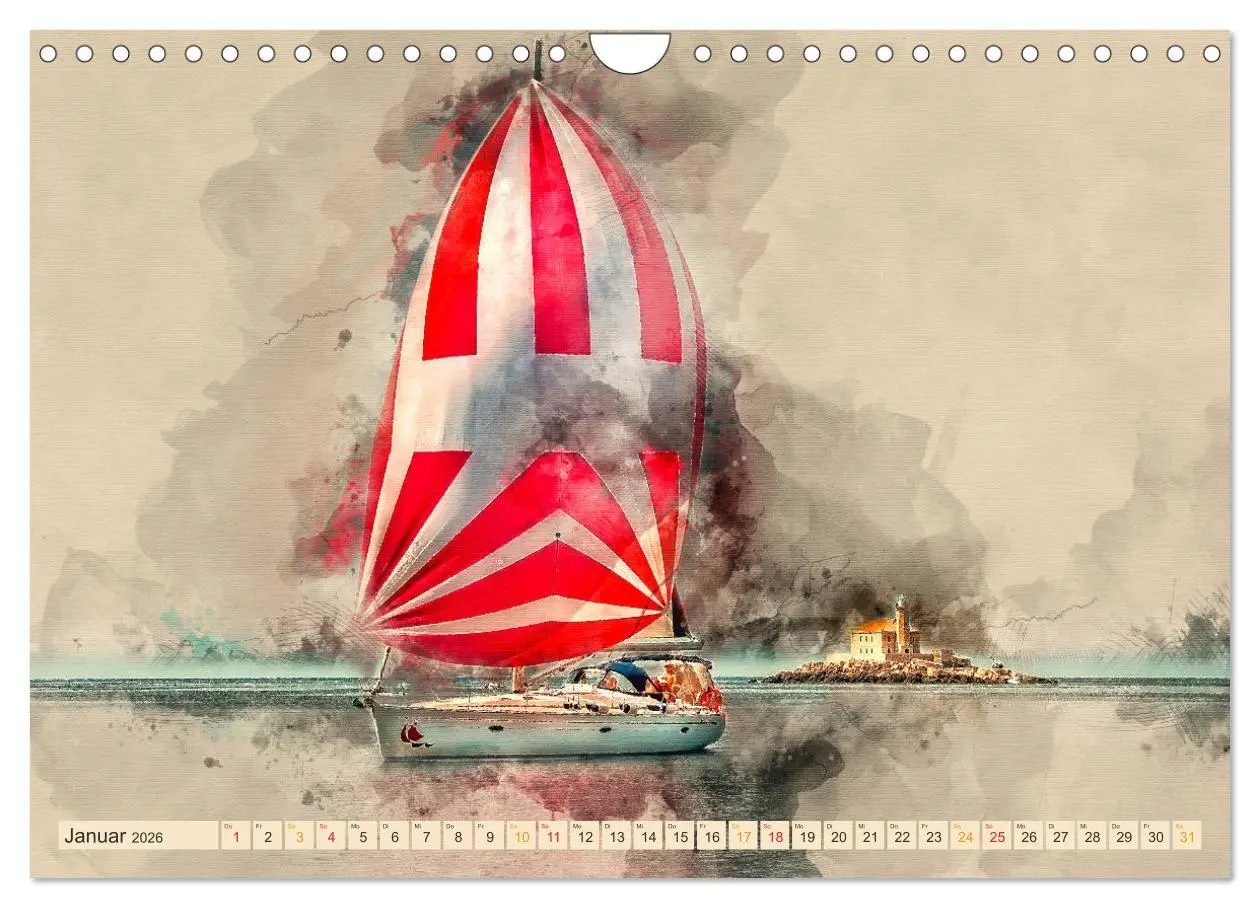 Bild: 9783457879085 | Ich liebe Segeln (Wandkalender 2026 DIN A4 quer), CALVENDO...