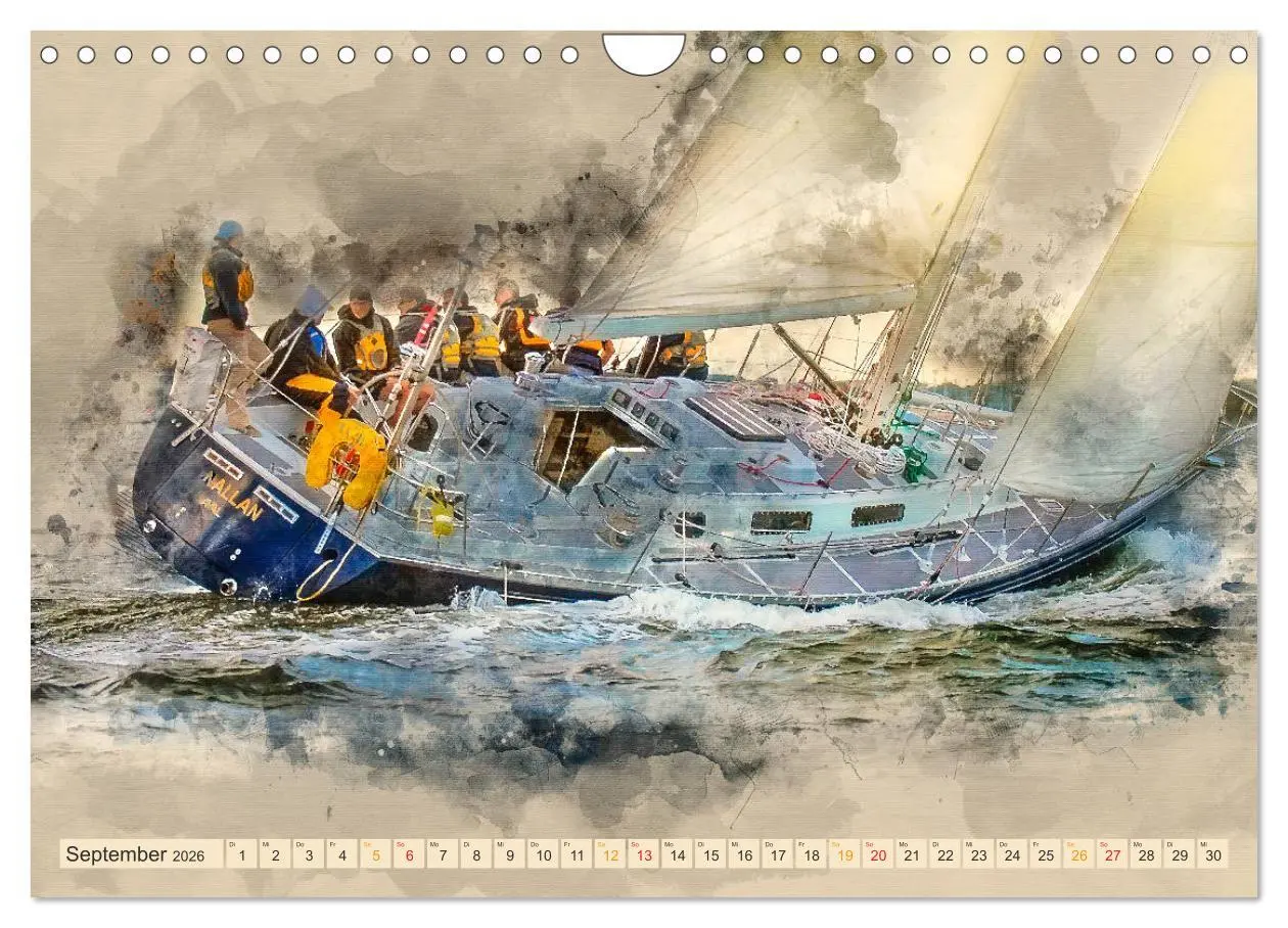Bild: 9783457879085 | Ich liebe Segeln (Wandkalender 2026 DIN A4 quer), CALVENDO...