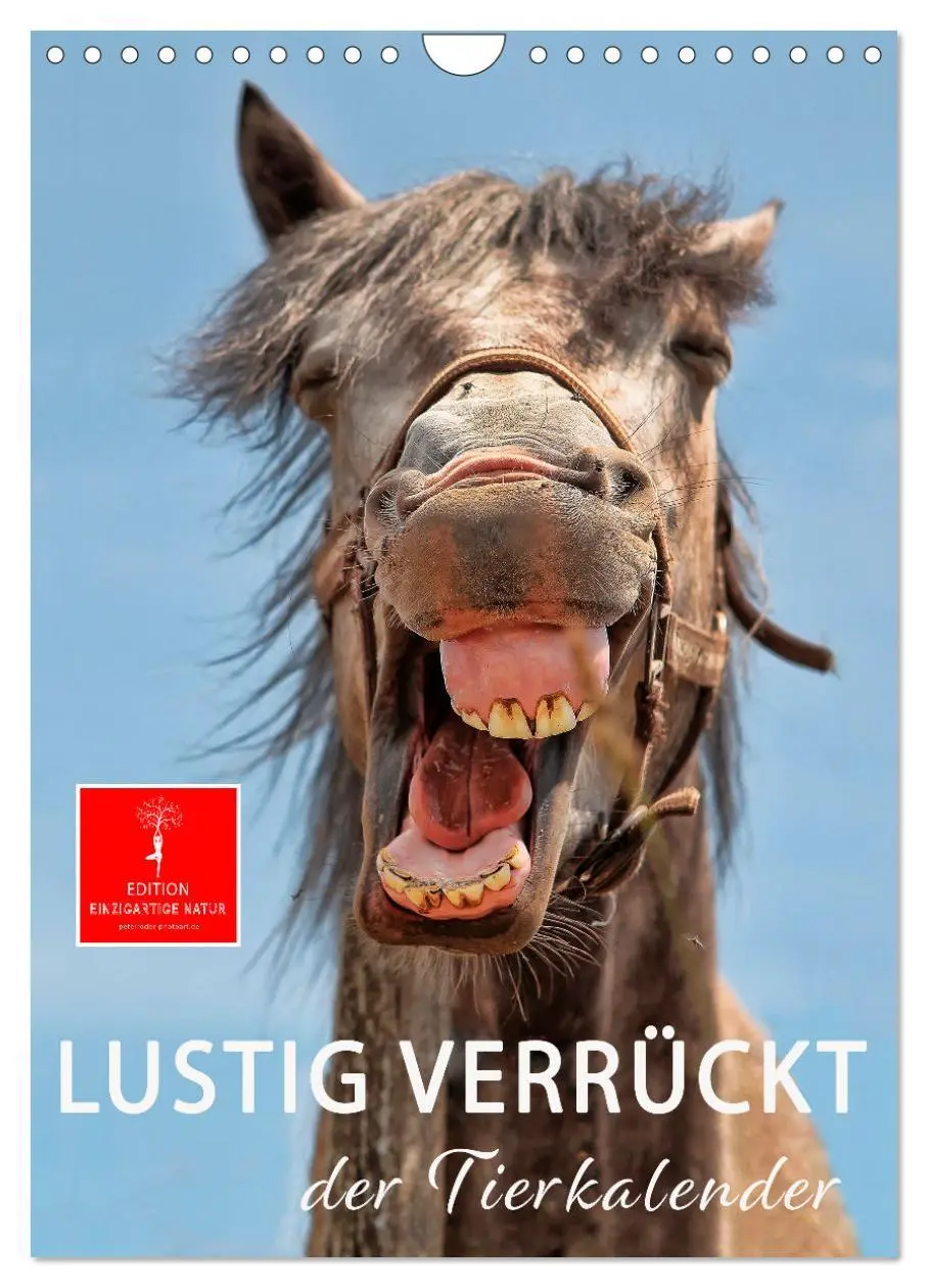 Cover: 9783516349085 | Lustig verrückt - der Tierkalender (Wandkalender 2026 DIN A4 hoch),...