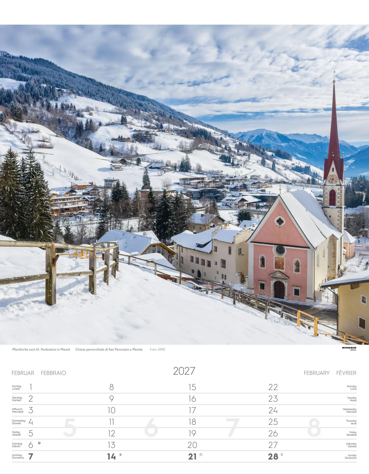 Bild: 9788868399085 | Südtirol Kalender 2027 | Alto Adige - South Tyrol | Verlag | Kalender