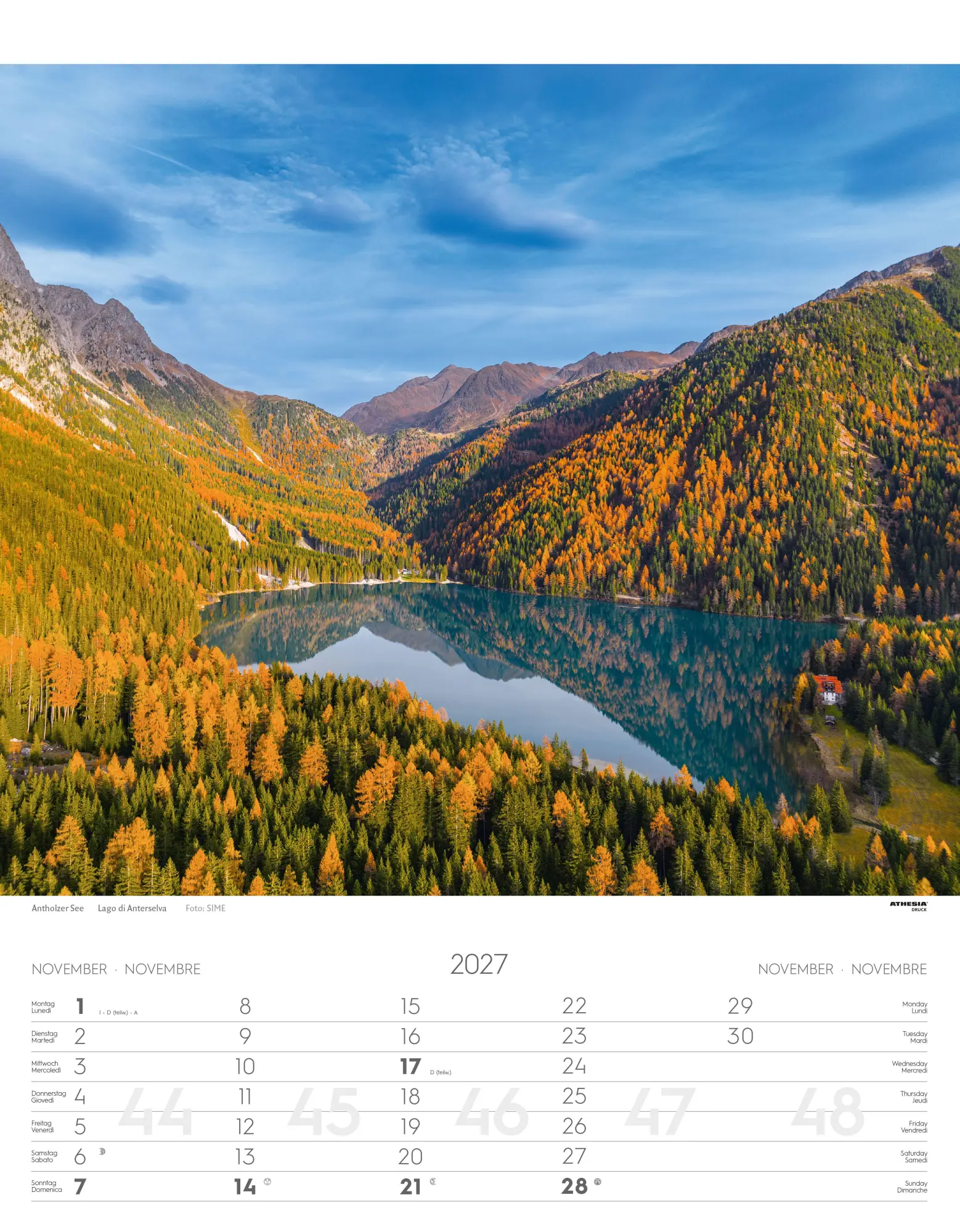 Bild: 9788868399085 | Südtirol Kalender 2027 | Alto Adige - South Tyrol | Verlag | Kalender