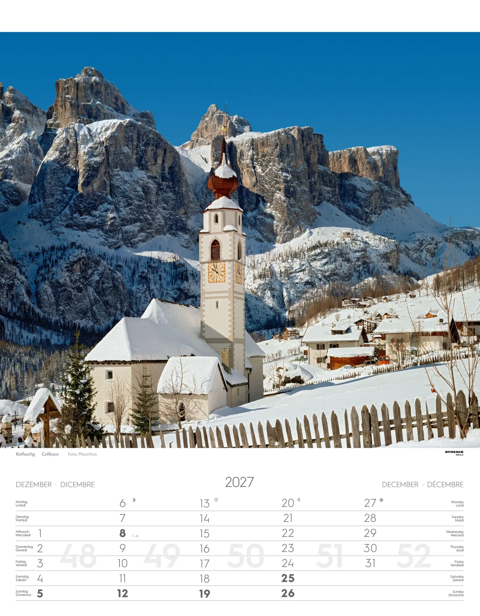 Bild: 9788868399085 | Südtirol Kalender 2027 | Alto Adige - South Tyrol | Verlag | Kalender
