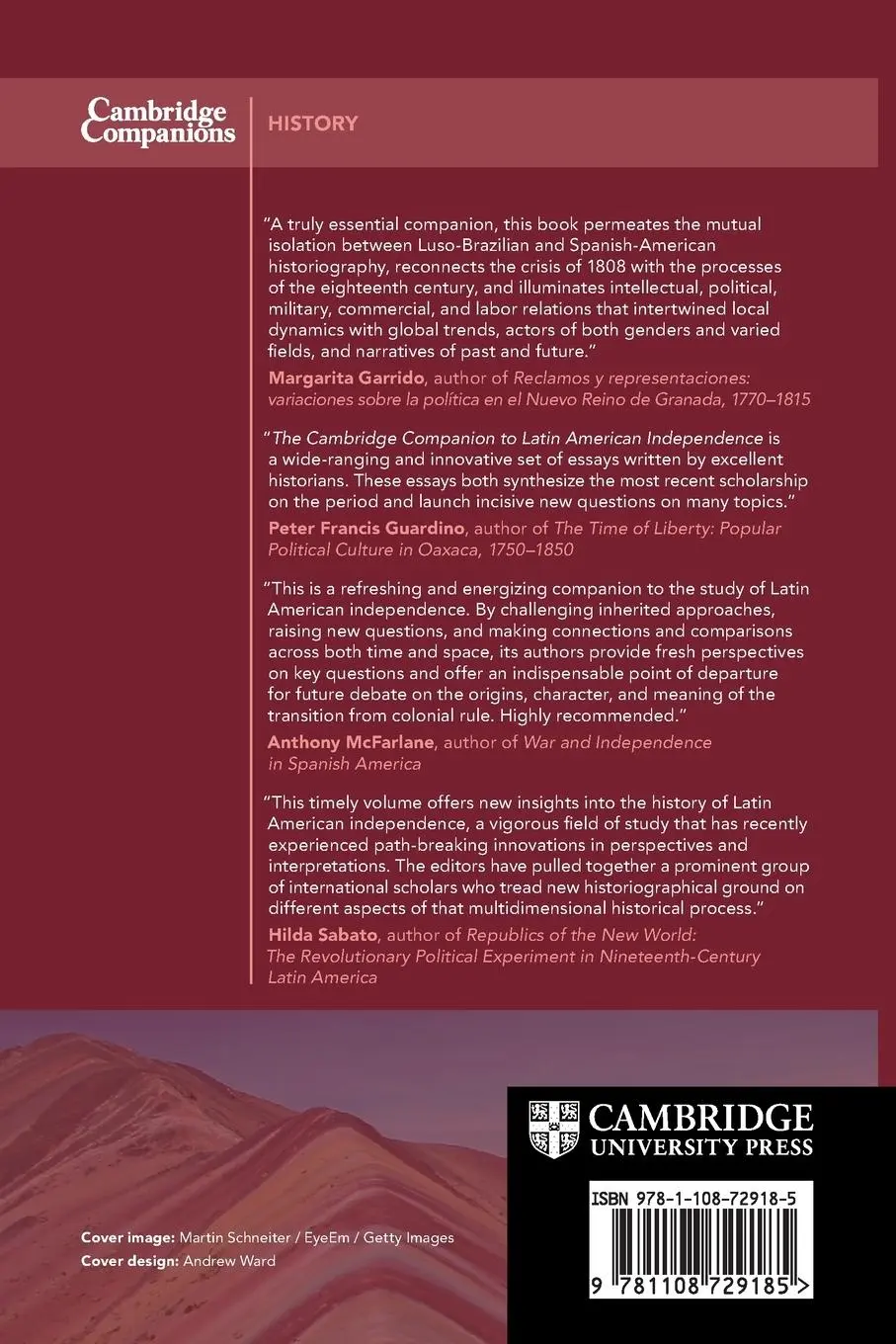 Rückseite: 9781108729185 | The Cambridge Companion to Latin American Independence | Taschenbuch