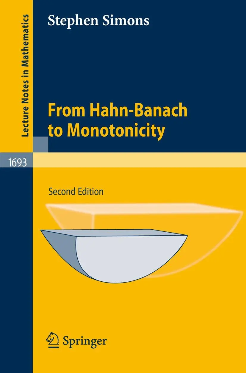Cover: 9781402069185 | From Hahn-Banach to Monotonicity | Stephen Simons | Taschenbuch | xiv