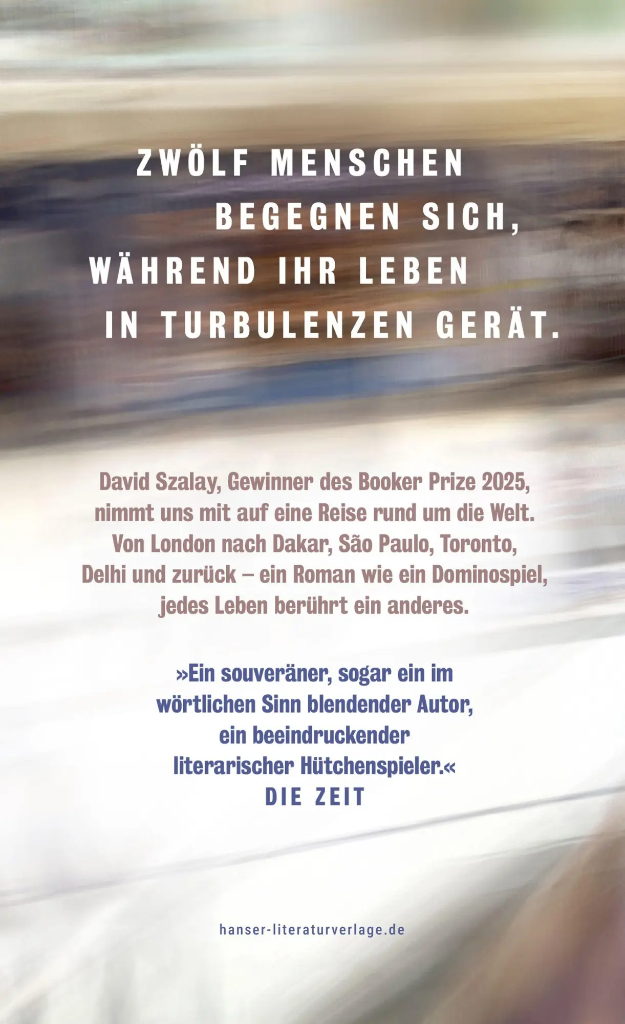 Bild: 9783446289185 | Turbulenzen | Roman. Vom Preisträger des Booker Prize 2025 | Szalay