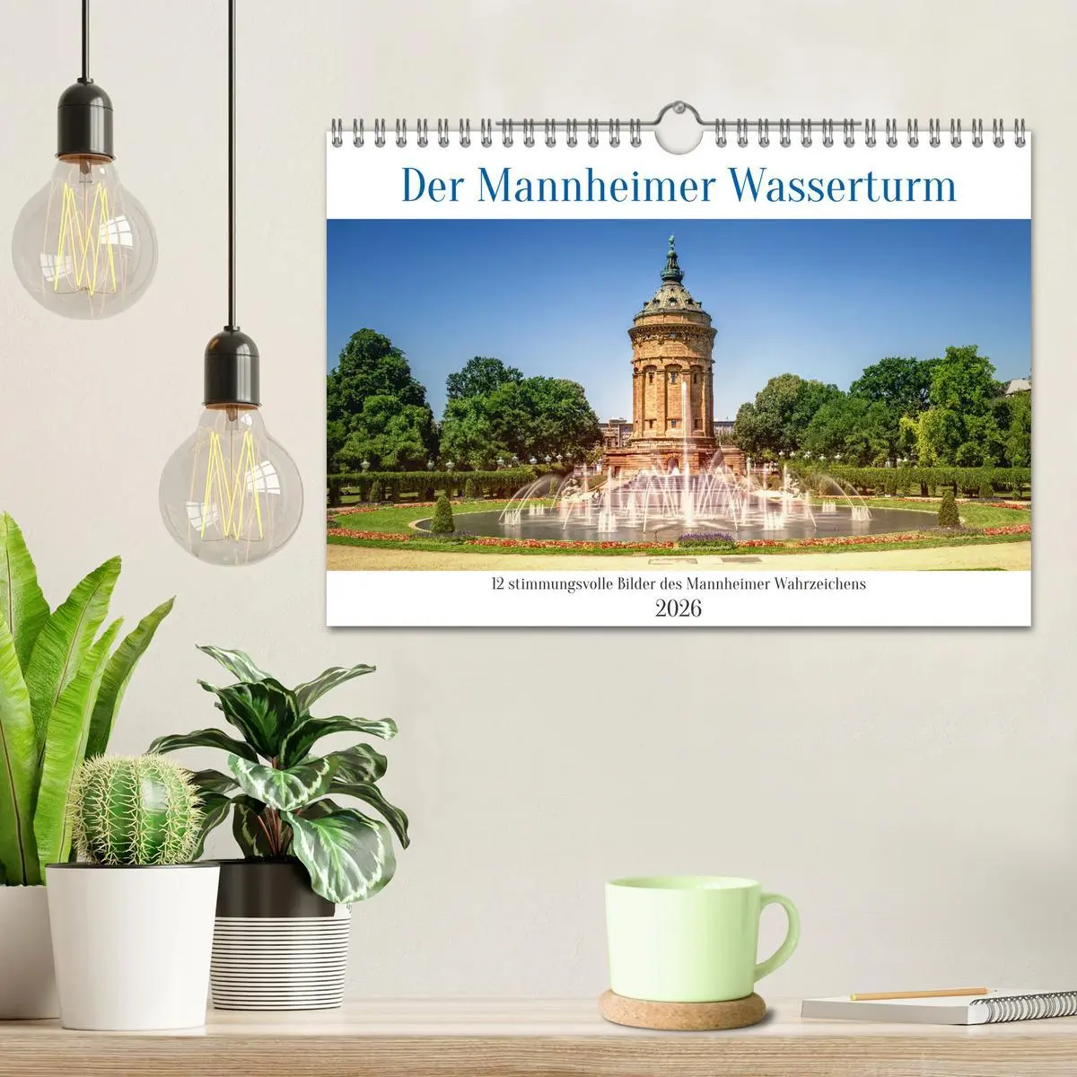 Bild: 9783457319185 | Der Mannheimer Wasserturm (Wandkalender 2026 DIN A4 quer), CALVENDO...