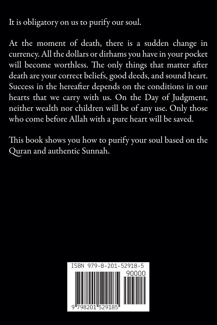Rückseite: 9798201529185 | The Five Steps To Purify Your Soul | Omer Sulayman | Taschenbuch