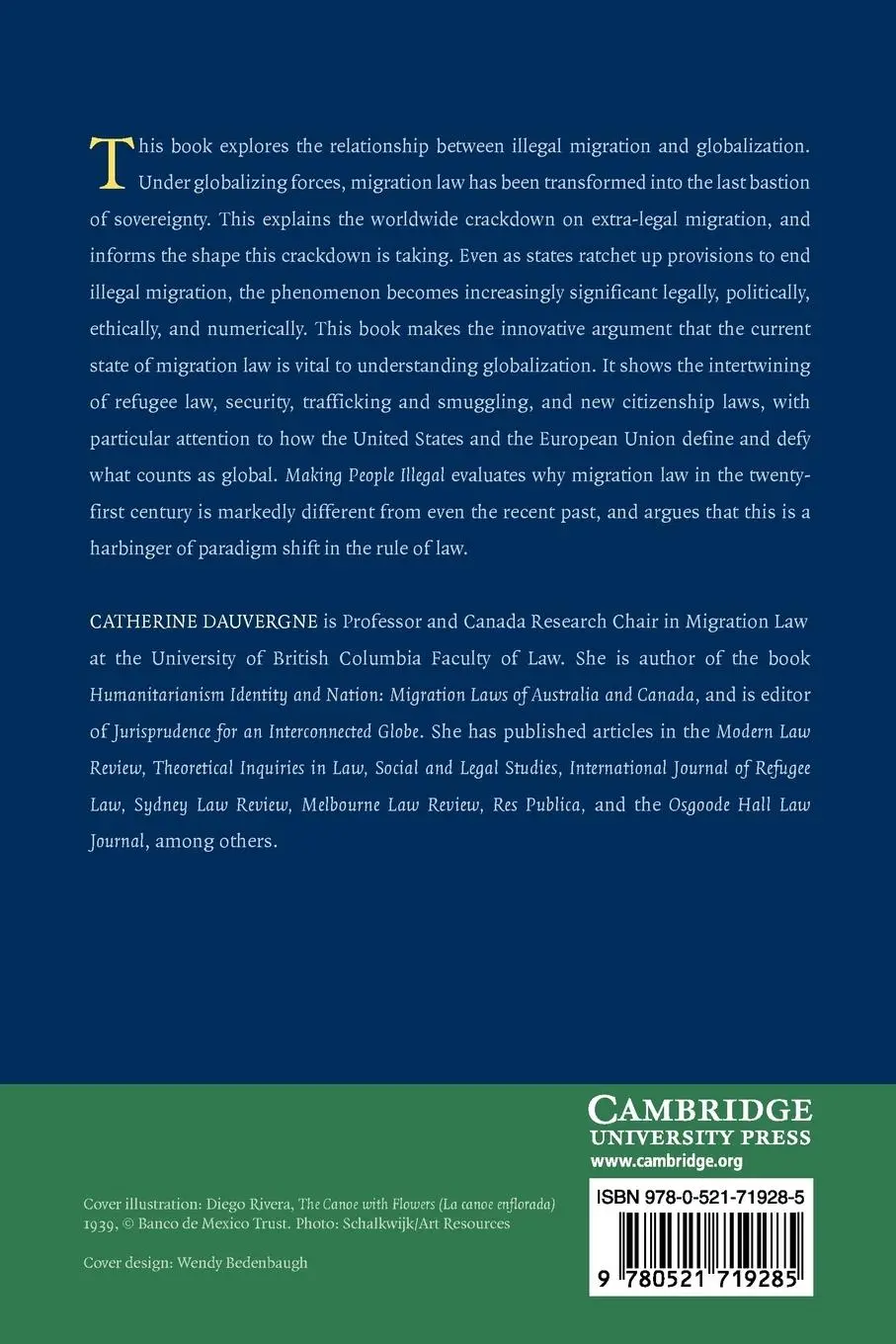 Rückseite: 9780521719285 | Making People Illegal | What Globalization Means for Migration and Law