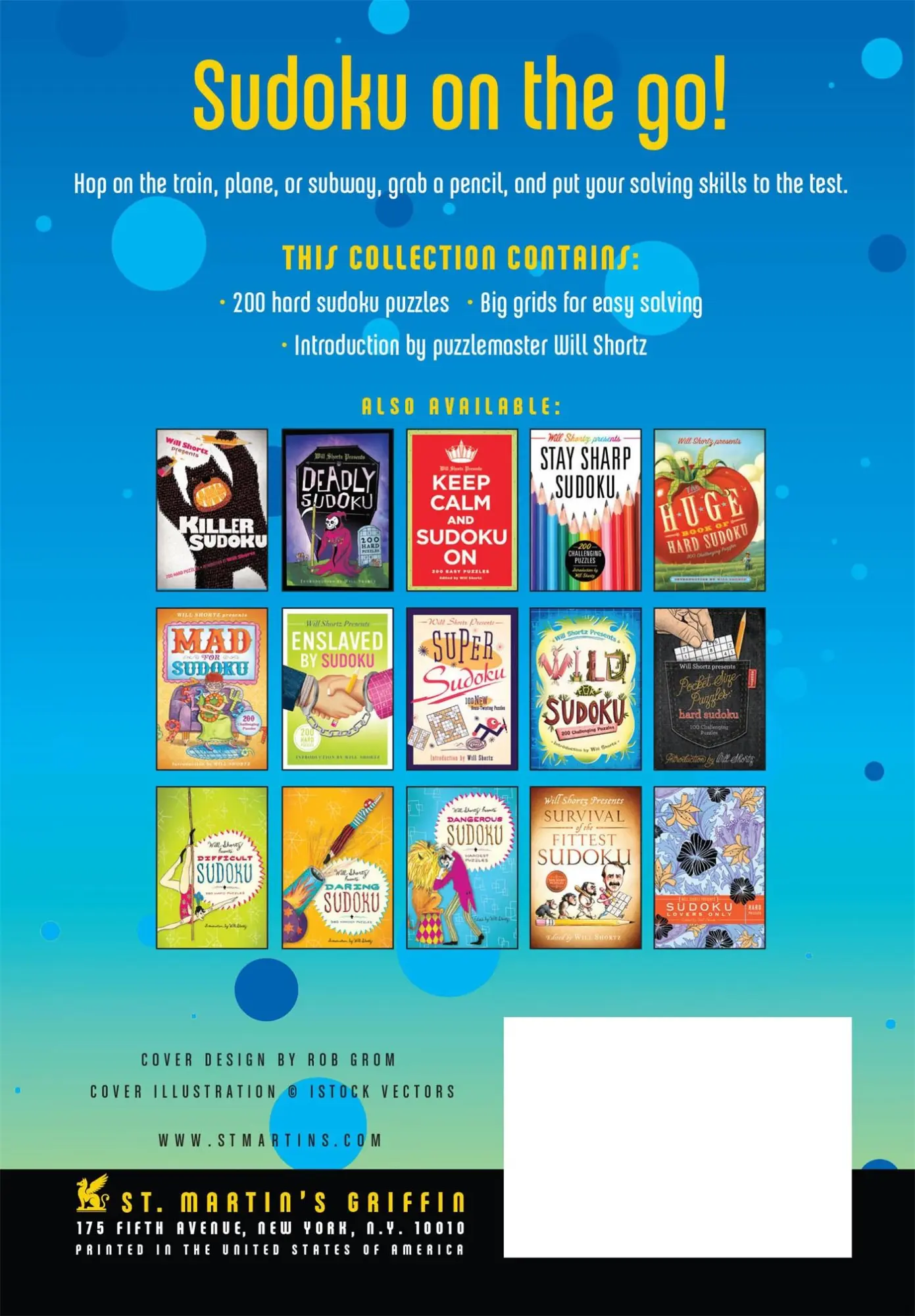 Rückseite: 9781250049285 | Will Shortz Presents Sudoku for Your Commute | Will Shortz | Buch