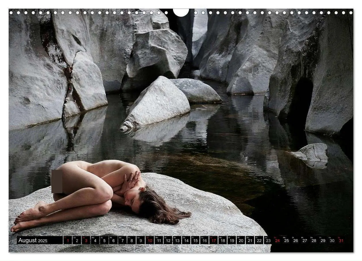 Bild: 9783435839285 | Aktfotografie auf Stein und Felsen (Wandkalender 2025 DIN A3 quer),...
