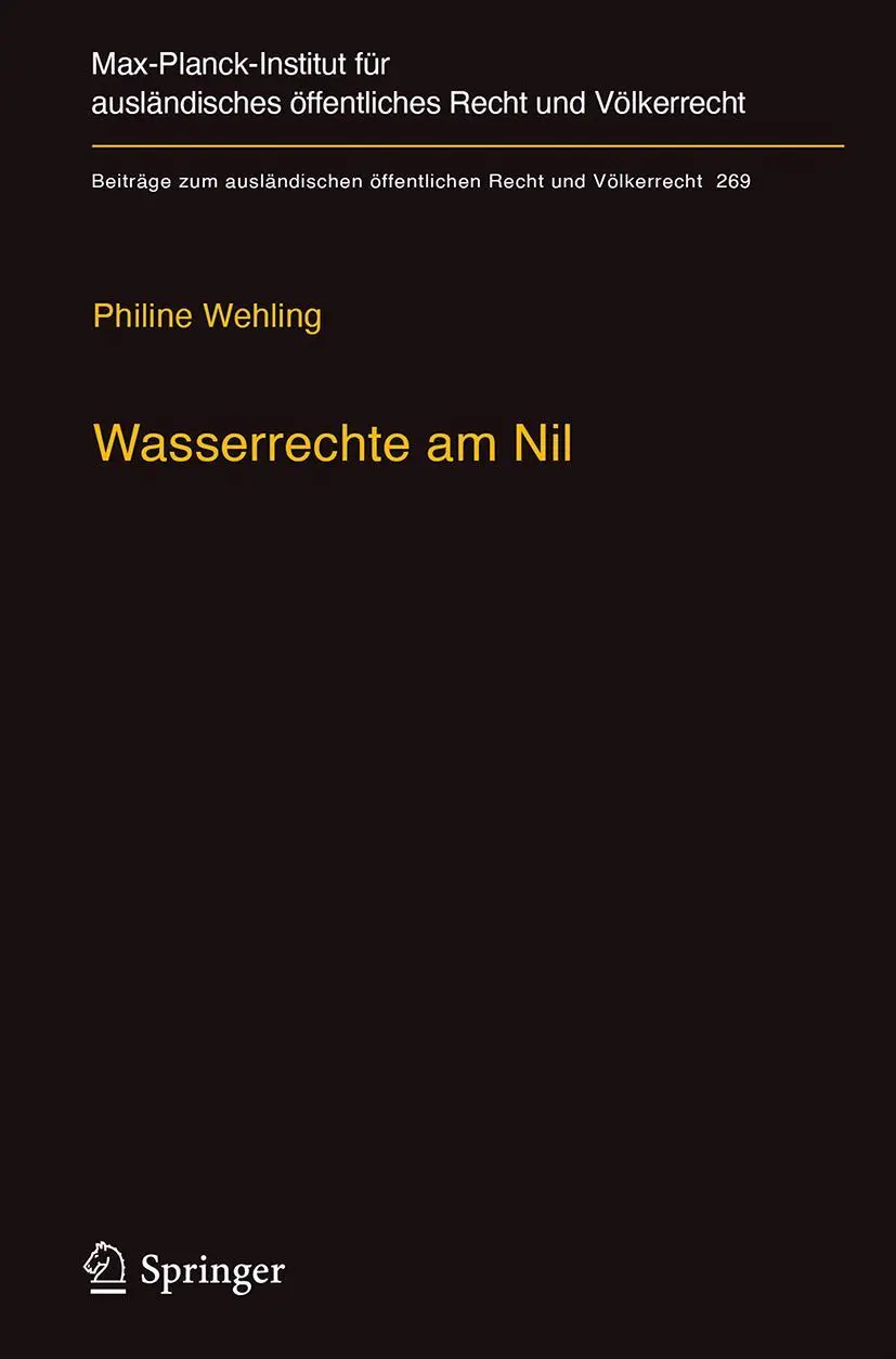 Cover: 9783662549285 | Wasserrechte am Nil | Philine Wehling | Buch | xvi | Deutsch | 2017