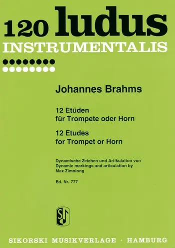 Cover: 9790003009285 | 12 Etüden für Horn (trp) | Johannes Brahms | Buch | Sikorski Edition