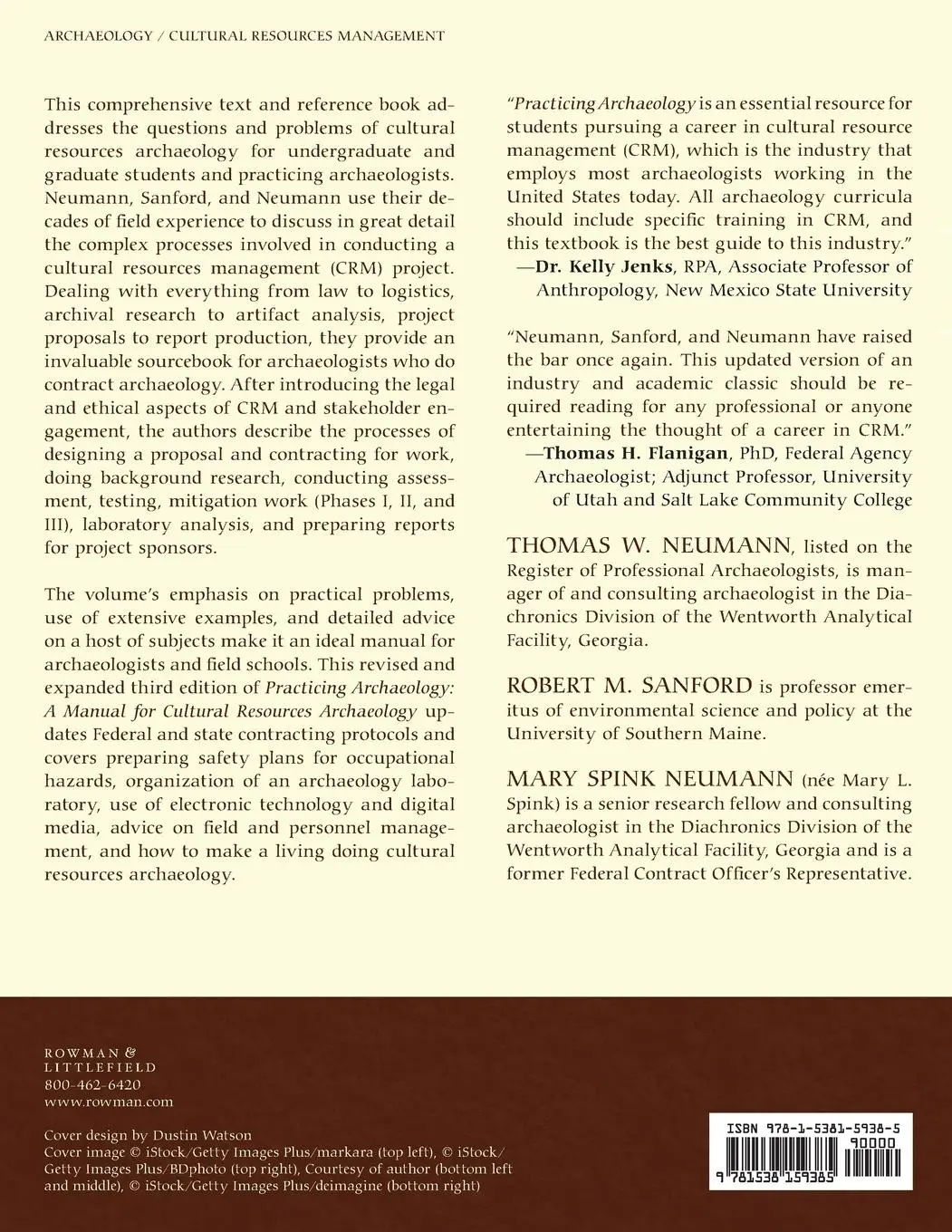Rückseite: 9781538159385 | Practicing Archaeology | A Manual for Cultural Resources Archaeology