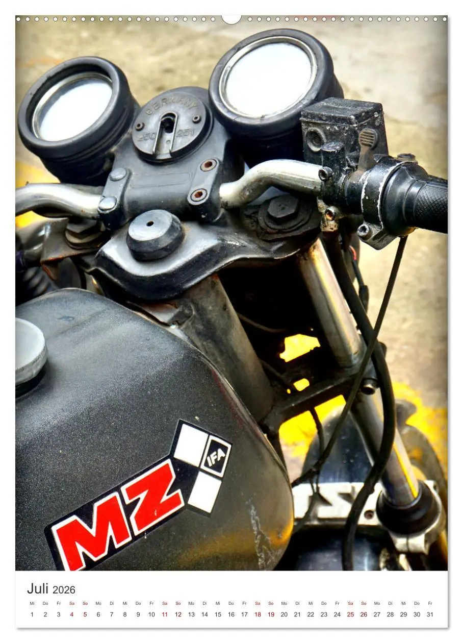 Bild: 9783516249385 | MZ Motorräder - Ein Stück DDR in Kuba (Wandkalender 2026 DIN A2...