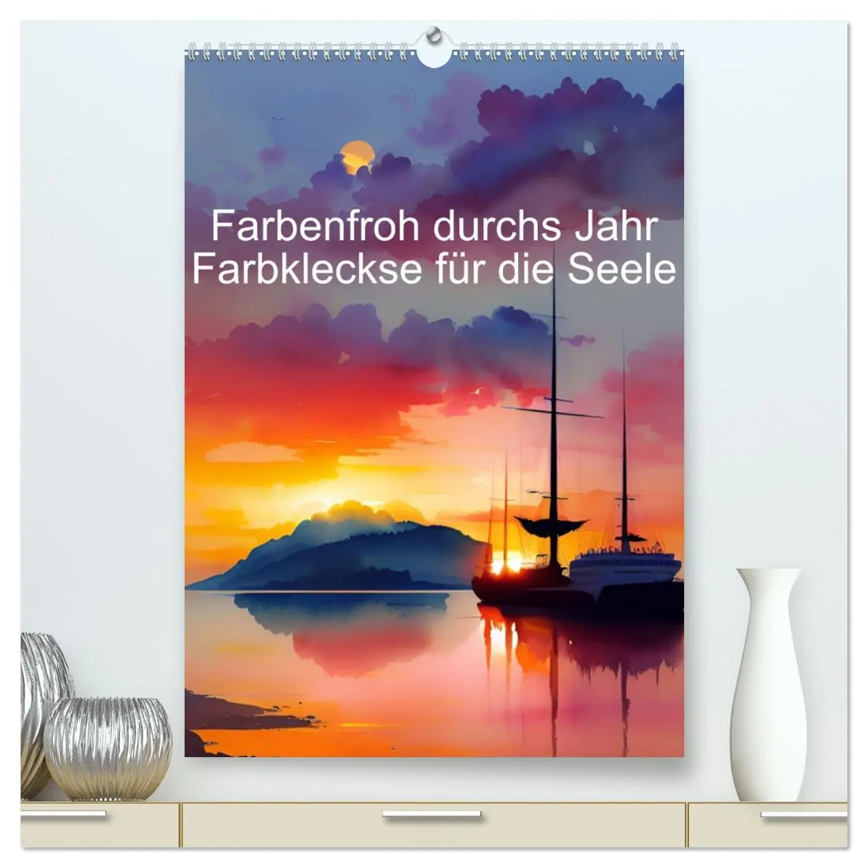 Cover: 9783516319385 | Farbenfroh durchs Jahr 2026 - Farbkleckse für die Seele...