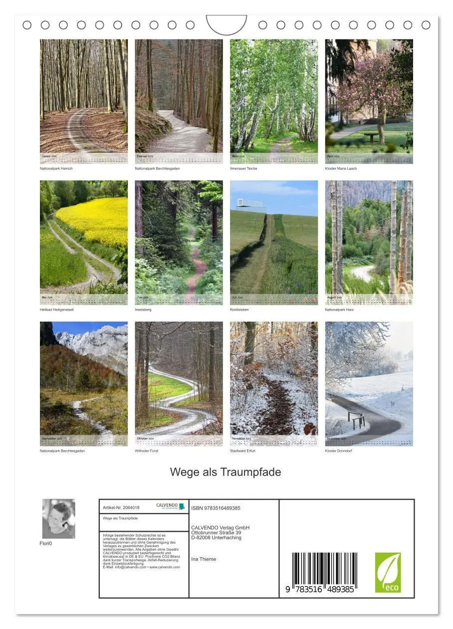 Bild: 9783516489385 | Wege als Traumpfade (Wandkalender 2026 DIN A4 hoch), CALVENDO...