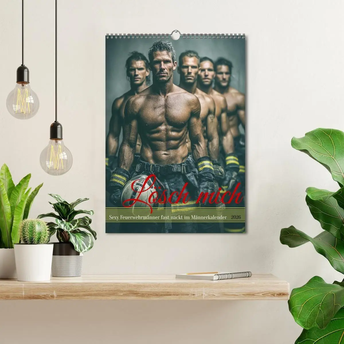Bild: 9783516629385 | Lösch mich - Sexy Feuerwehrmänner fast nackt im Männerkalender...