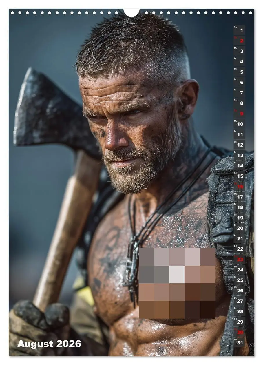 Bild: 9783516629385 | Lösch mich - Sexy Feuerwehrmänner fast nackt im Männerkalender...