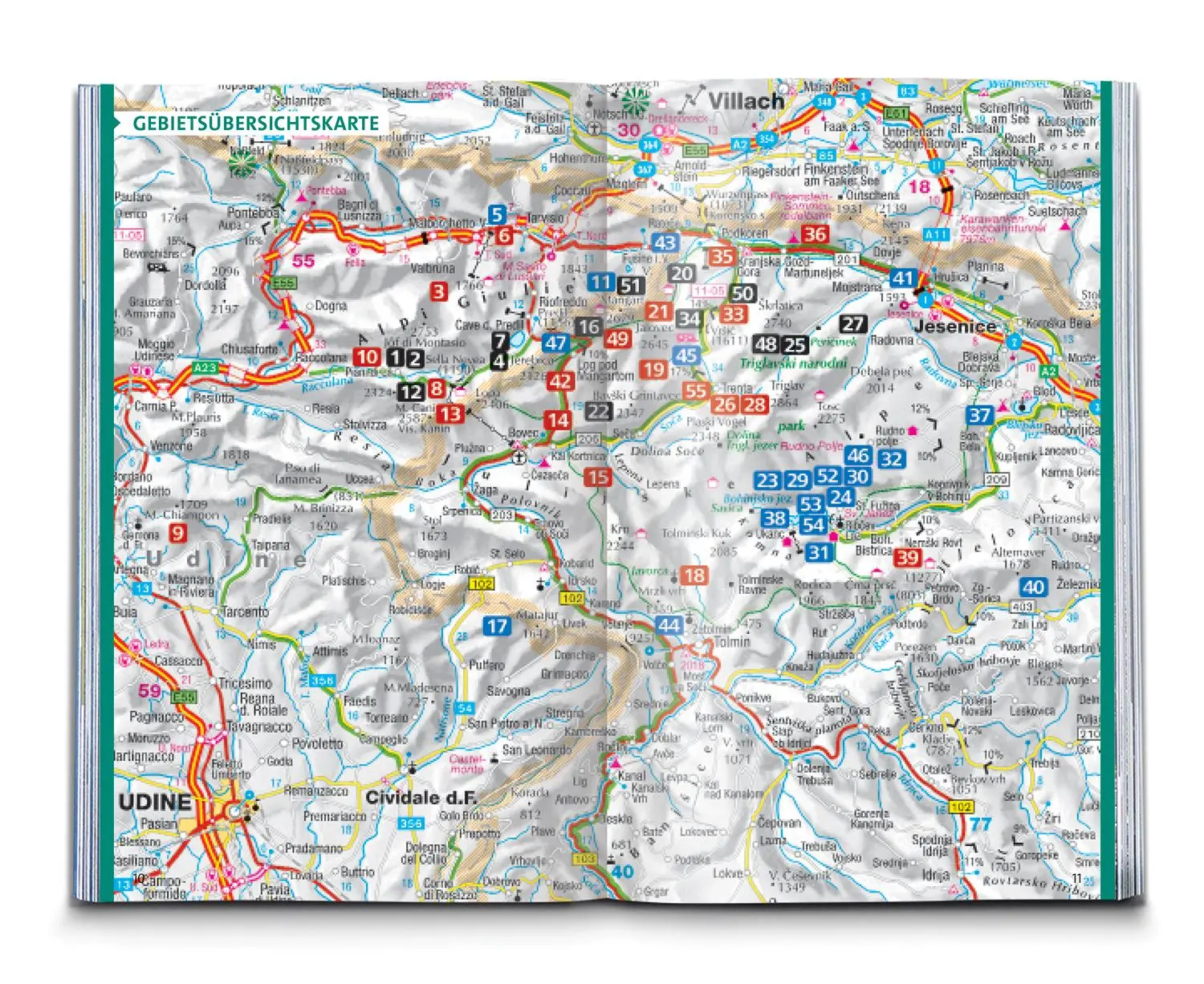 Bild: 9783991219385 | KOMPASS Wanderführer Julische Alpen, 55 Touren mit Extra-Tourenkarte