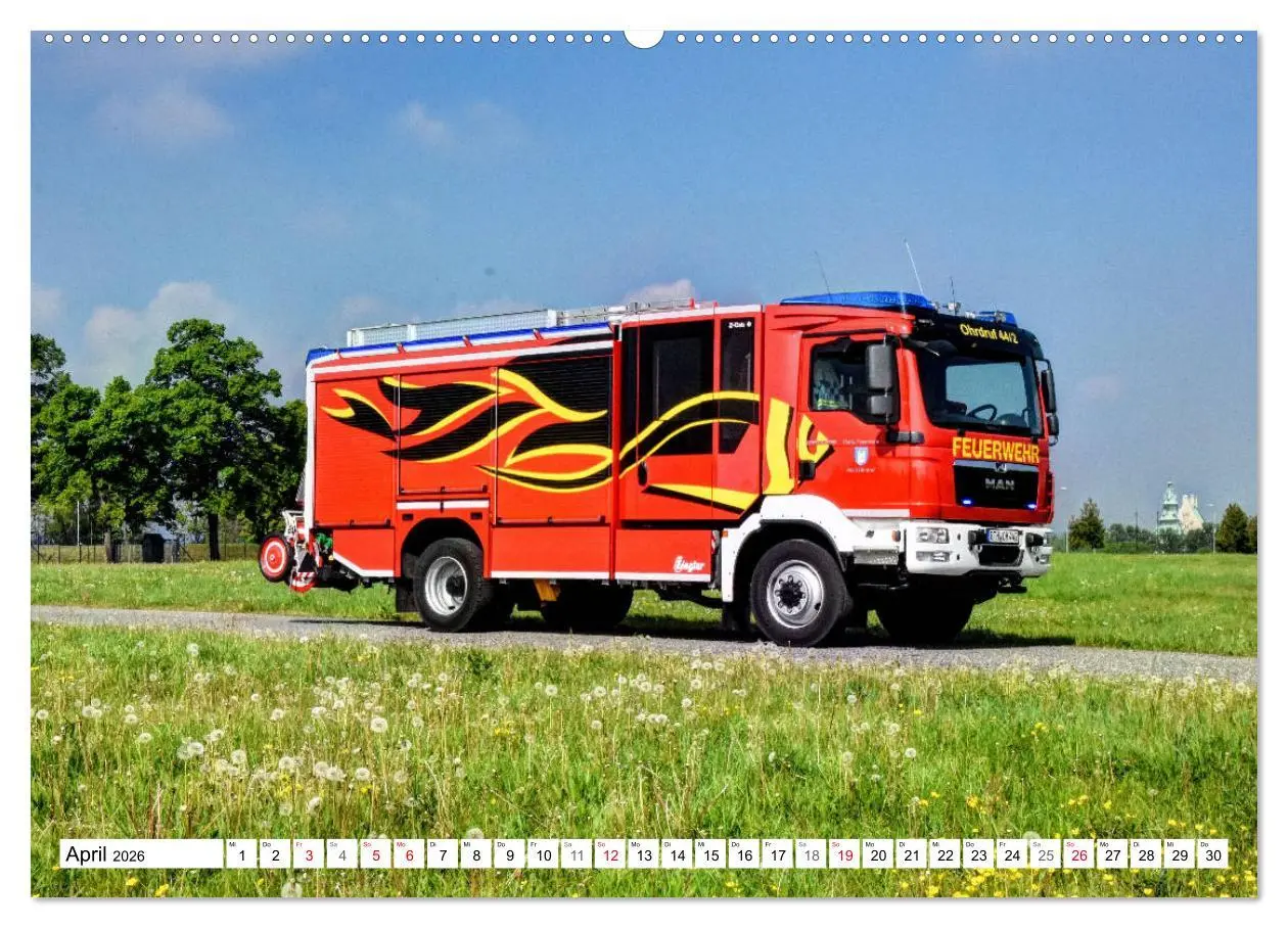 Bild: 9783457839485 | Feuerwehrfahrzeuge (Wandkalender 2026 DIN A2 quer), CALVENDO...