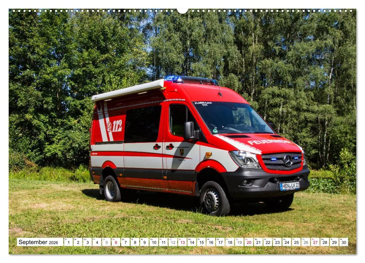 Bild: 9783457839485 | Feuerwehrfahrzeuge (Wandkalender 2026 DIN A2 quer), CALVENDO...
