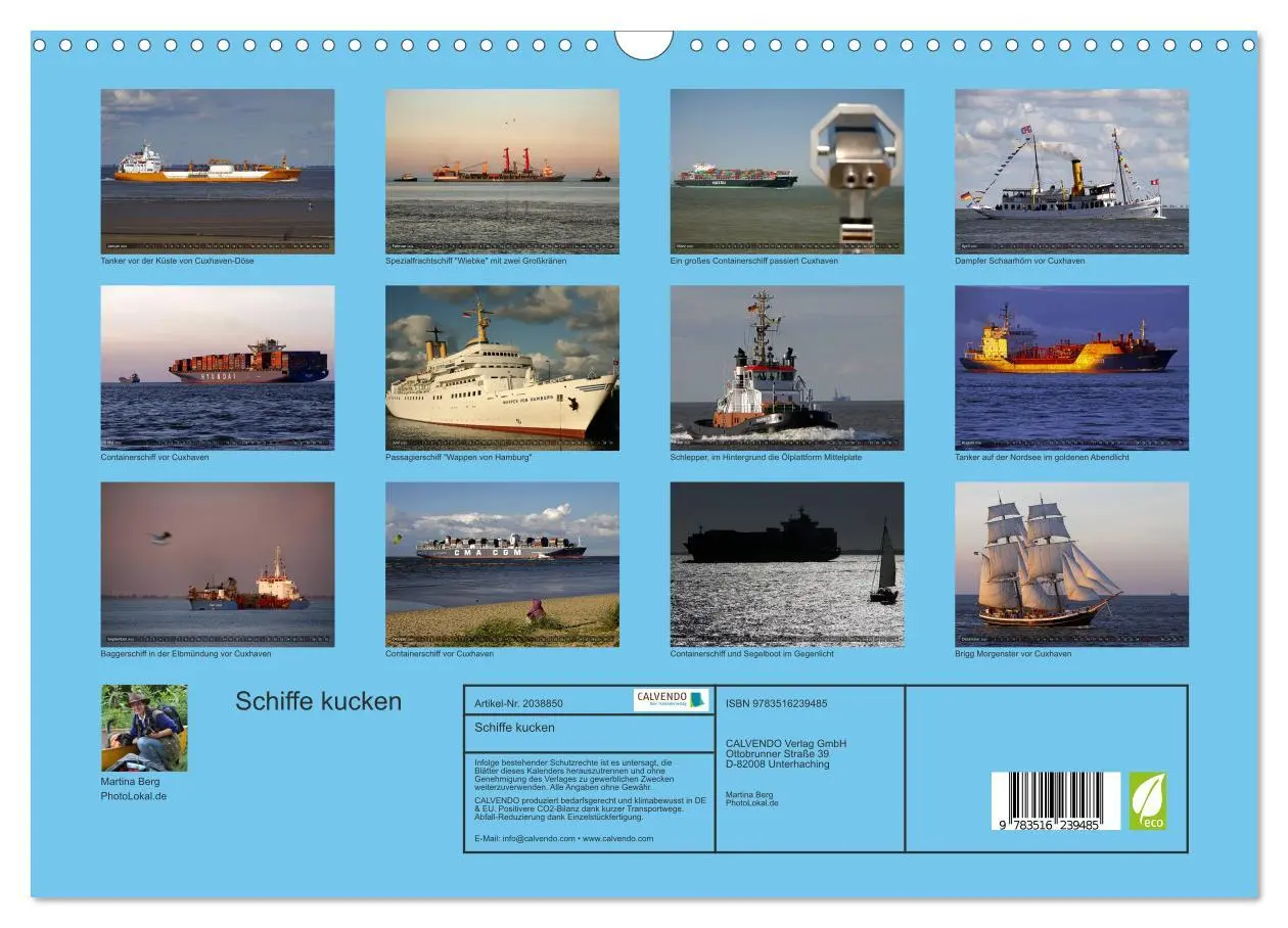 Bild: 9783516239485 | Schiffe kucken (Wandkalender 2026 DIN A3 quer), CALVENDO...