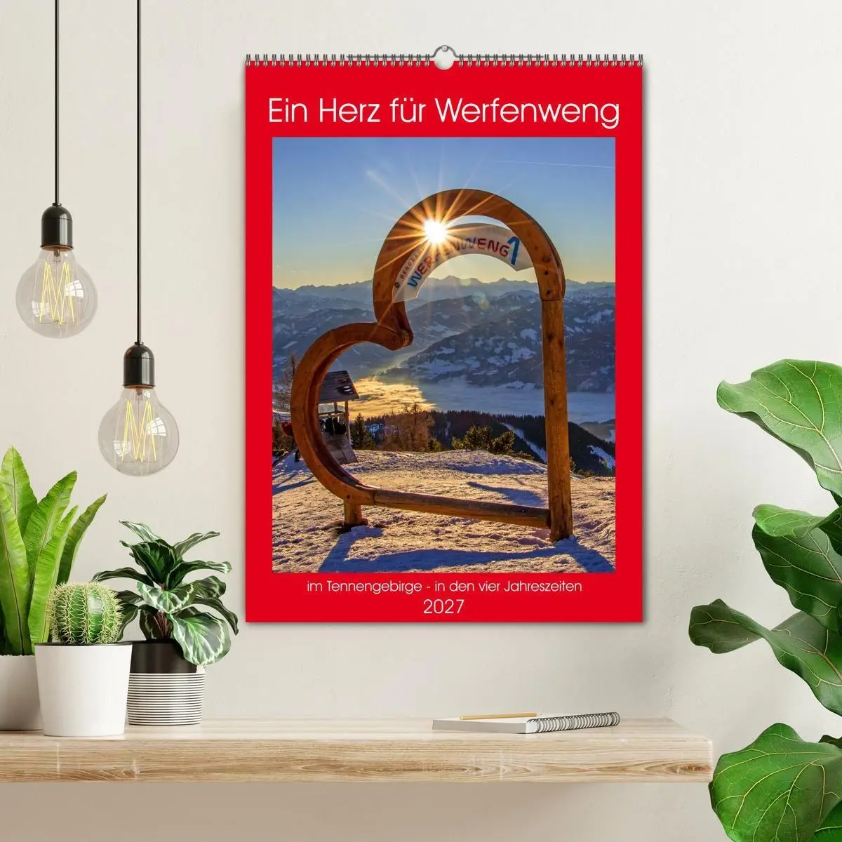 Bild: 9783569189485 | Ein Herz für Werfenweng (Wandkalender 2027 DIN A2 hoch), CALVENDO...