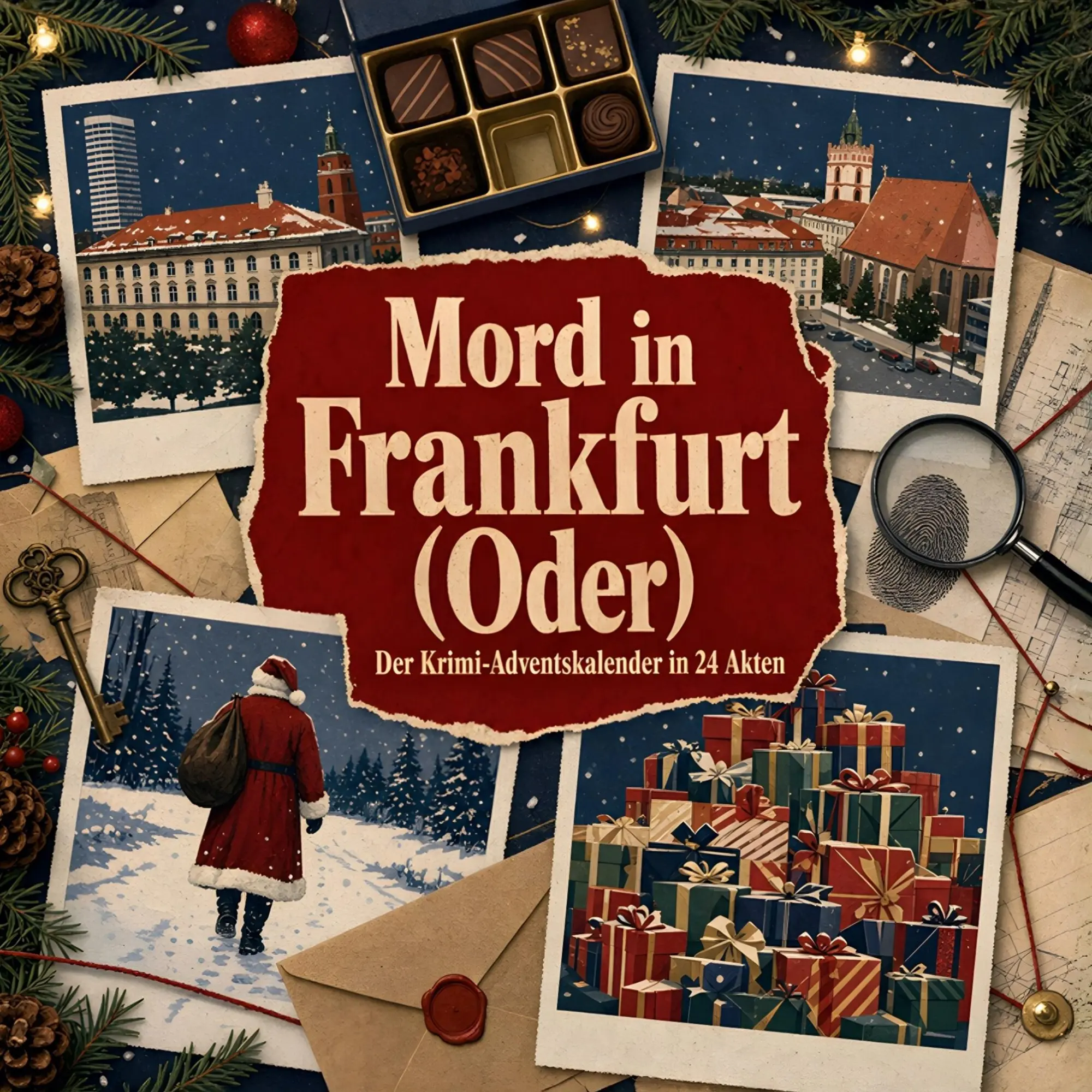 Cover: 9783696119485 | Mord in Frankfurt (Oder) | Der Krimi-Adventskalender in 24 Akten