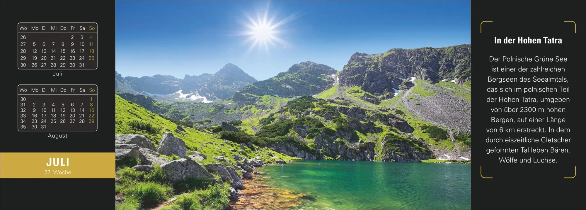 Bild: 9783840039485 | Naturparadiese Premium-Tischplaner 2027 - Wochenkalender mit 53...