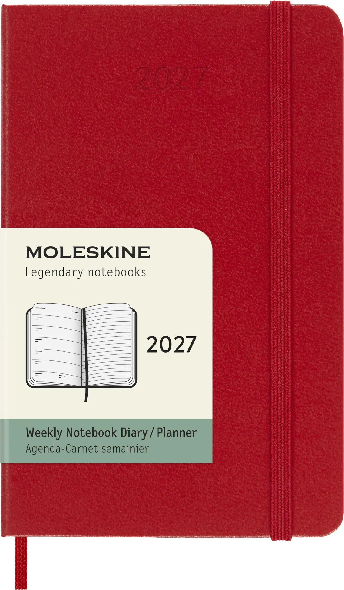 Cover: 8056999279585 | Moleskine 12 Monate Wochen Notizkalender 2027, Pocket/A6, 1 Wo = 1...