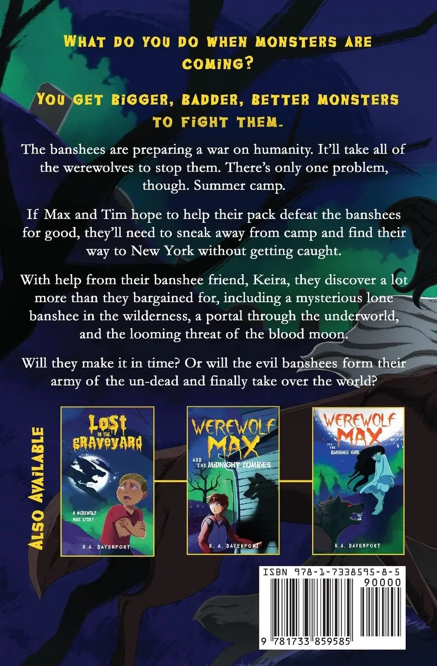 Rückseite: 9781733859585 | Werewolf Max and the Monster War | N. A. Davenport | Taschenbuch
