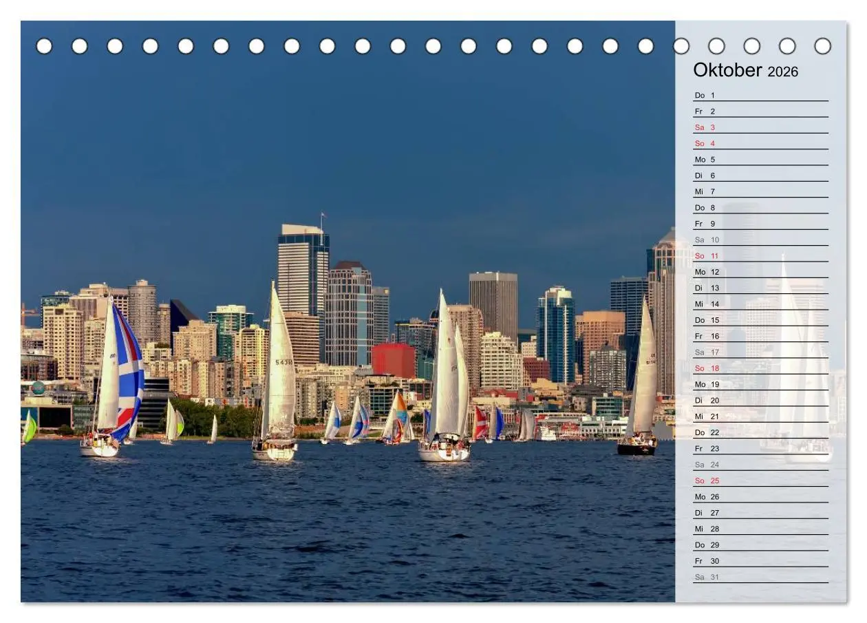 Bild: 9783457759585 | Eine Reise nach Seattle (Tischkalender 2026 DIN A5 quer), CALVENDO...