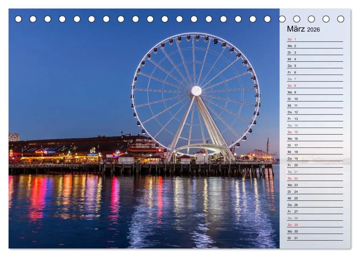 Bild: 9783457759585 | Eine Reise nach Seattle (Tischkalender 2026 DIN A5 quer), CALVENDO...