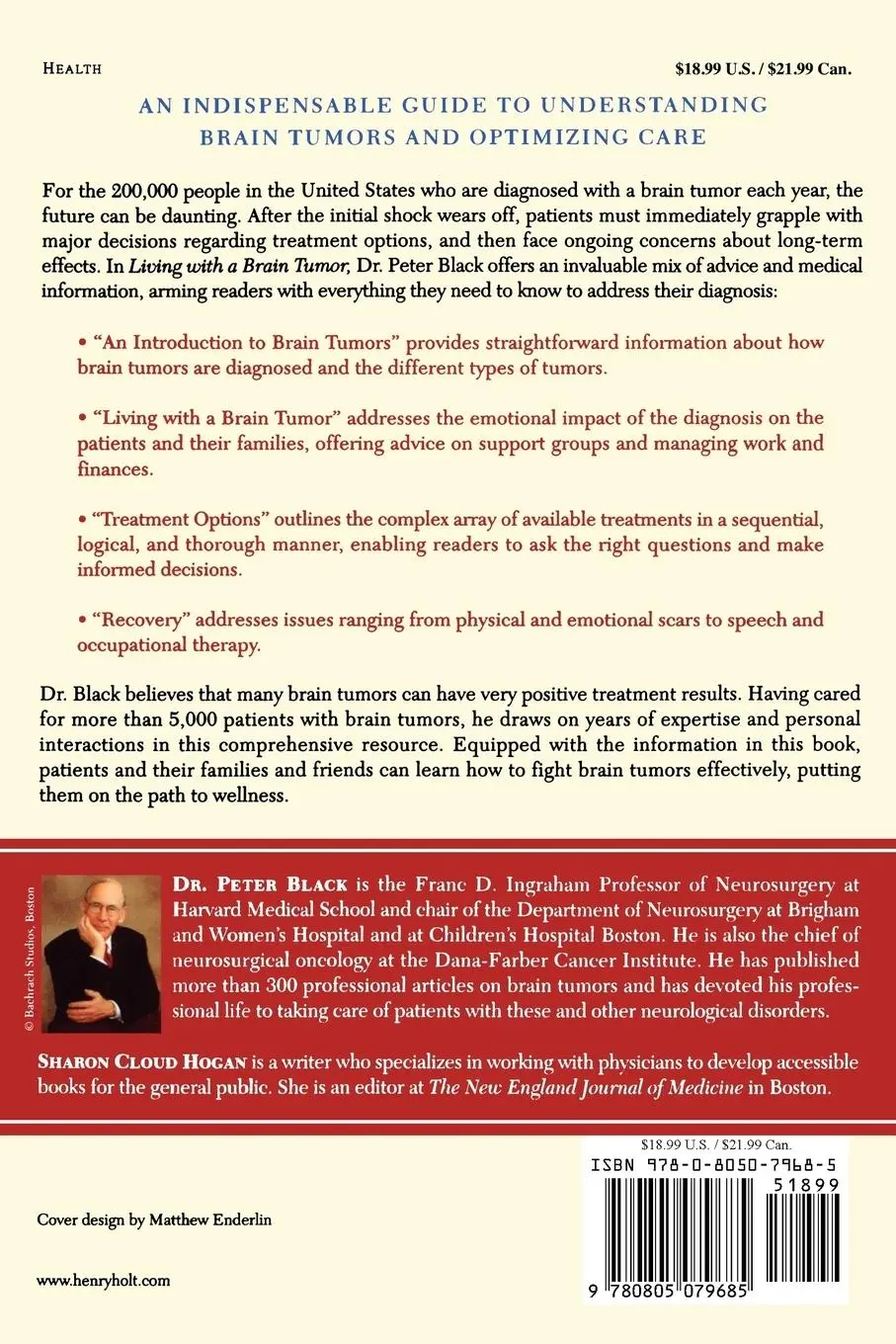 Rückseite: 9780805079685 | Living with a Brain Tumor | Peter Black | Taschenbuch | Englisch