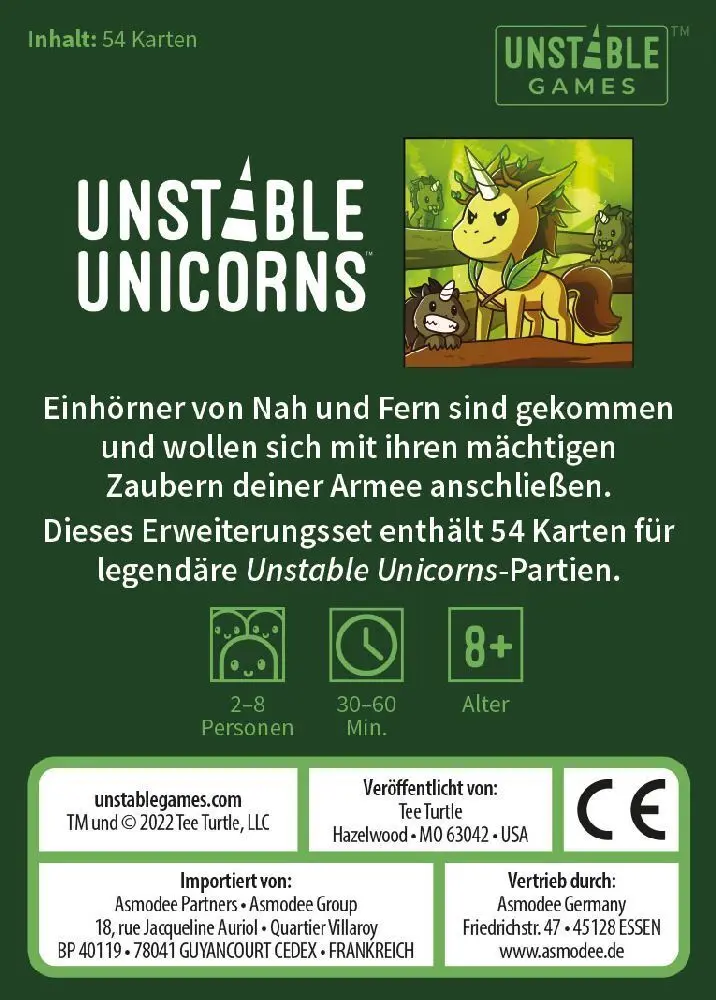 Bild: 3558380109785 | Unstable Unicorns Legendäre Einhörner Erweiterungsset | Ramy Badie