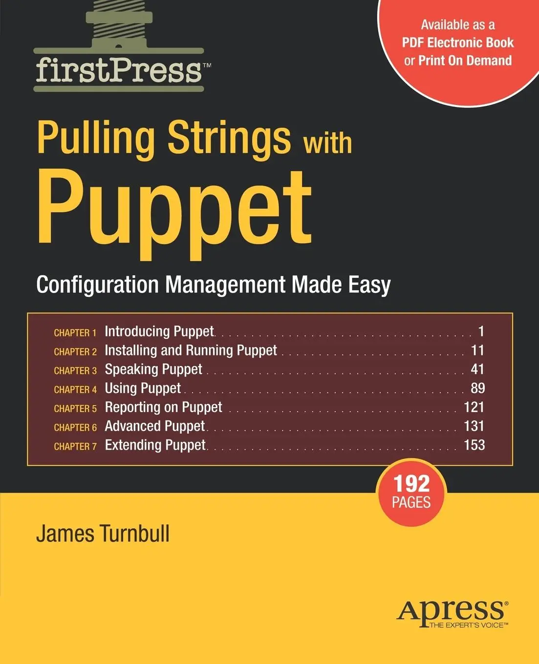 Cover: 9781590599785 | Pulling Strings with Puppet | Configuration Management Made Easy