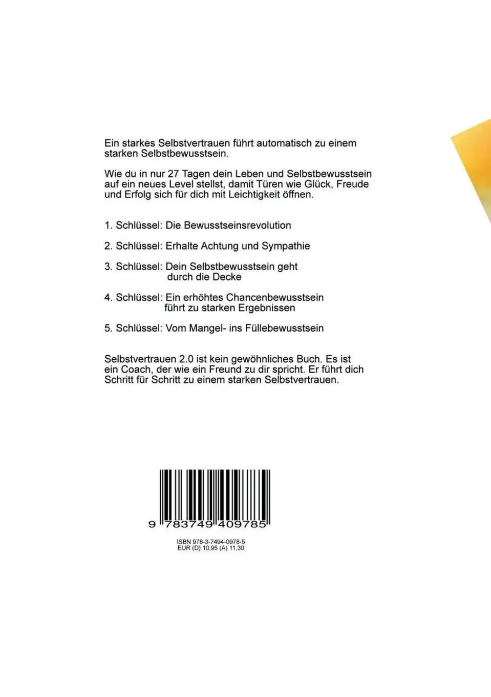 Rückseite: 9783749409785 | Selbstvertrauen 2.0 | Lebe deine wahre Stärke | Monika Lautner | Buch