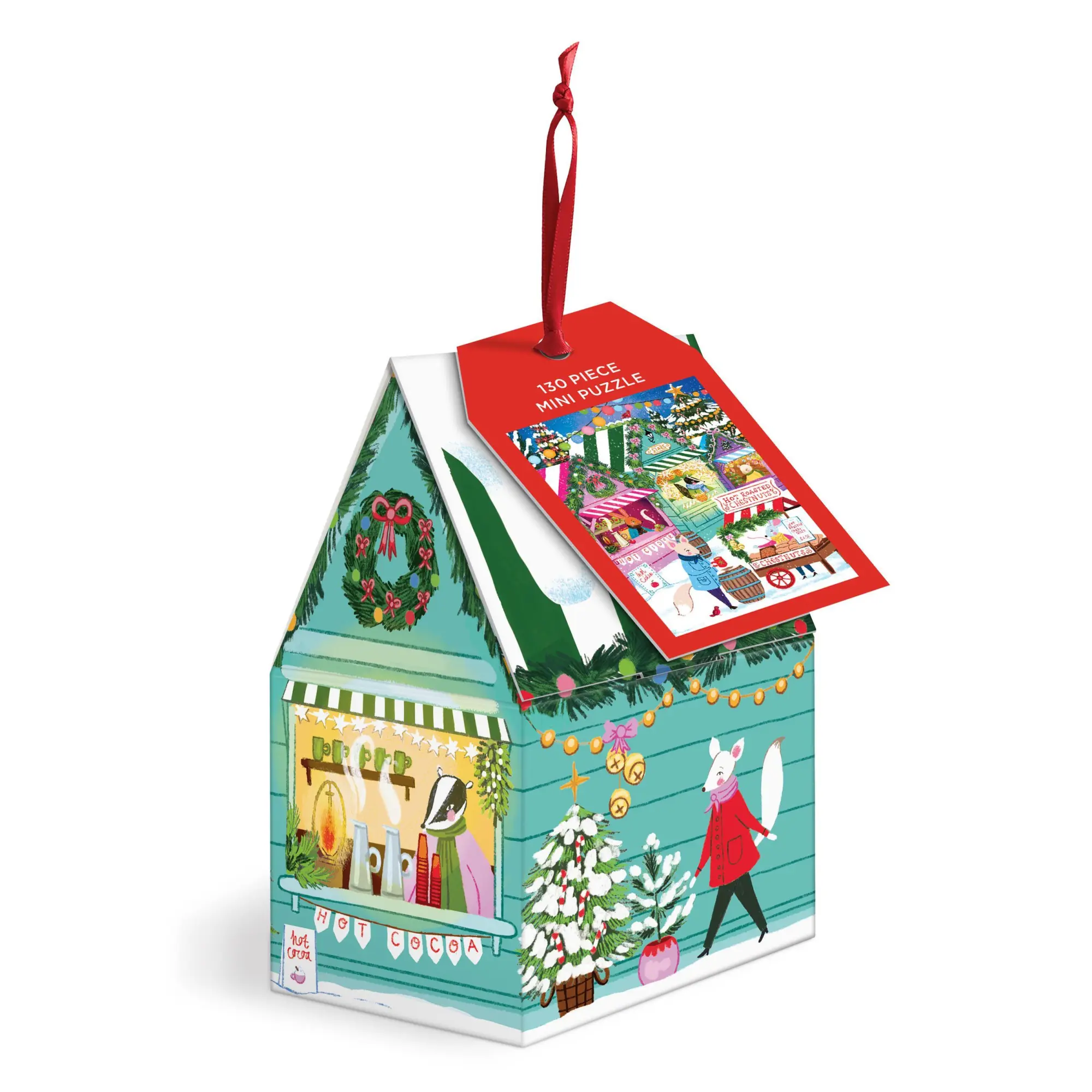 Cover: 9780735389885 | Holiday Market 130 Piece Puzzle Ornament | Galison | Spiel | Galison