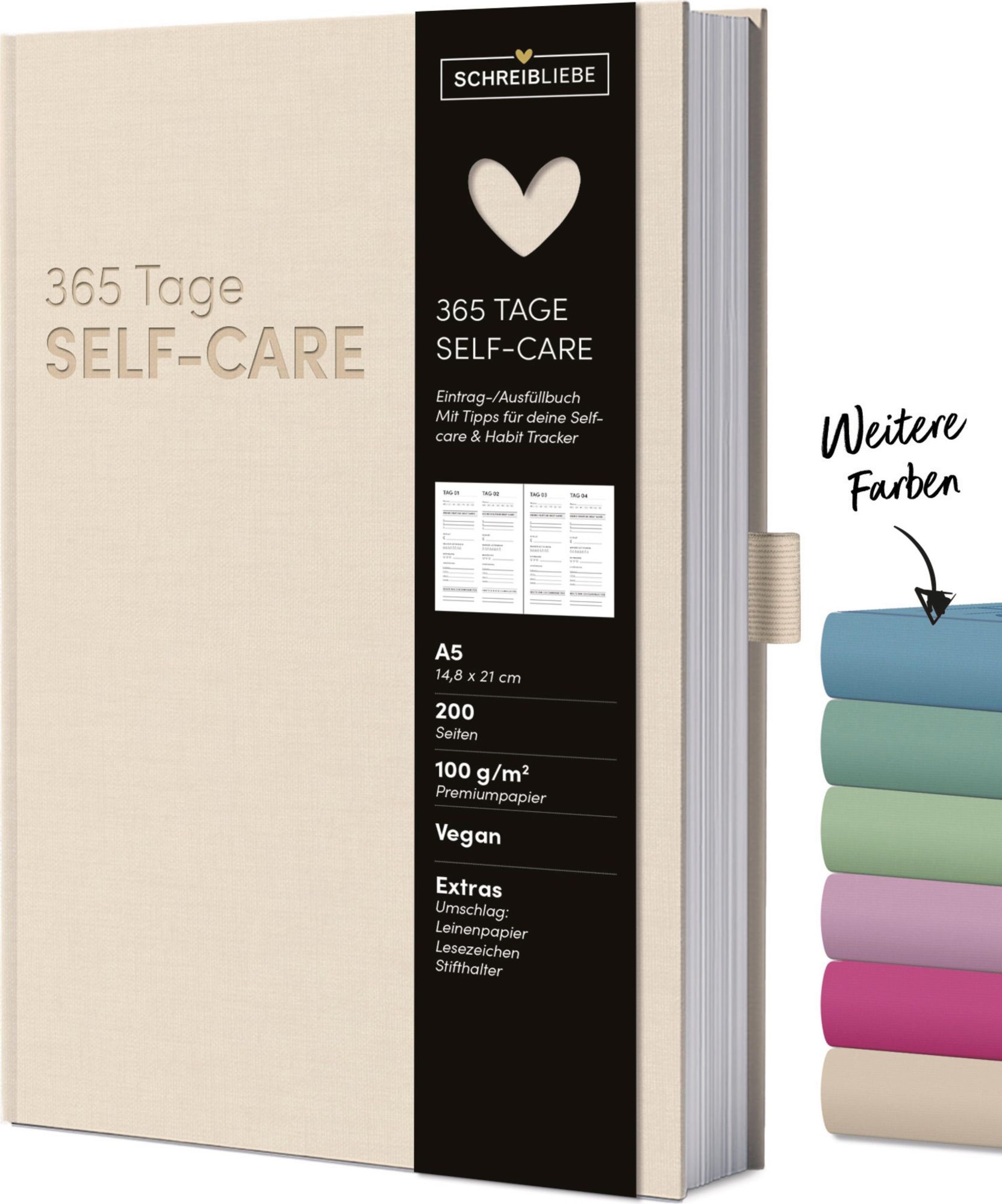 Cover: 9783731889885 | Self-care-Tagebuch Sand | Verlag Korsch | Buch | 200 S. | Deutsch