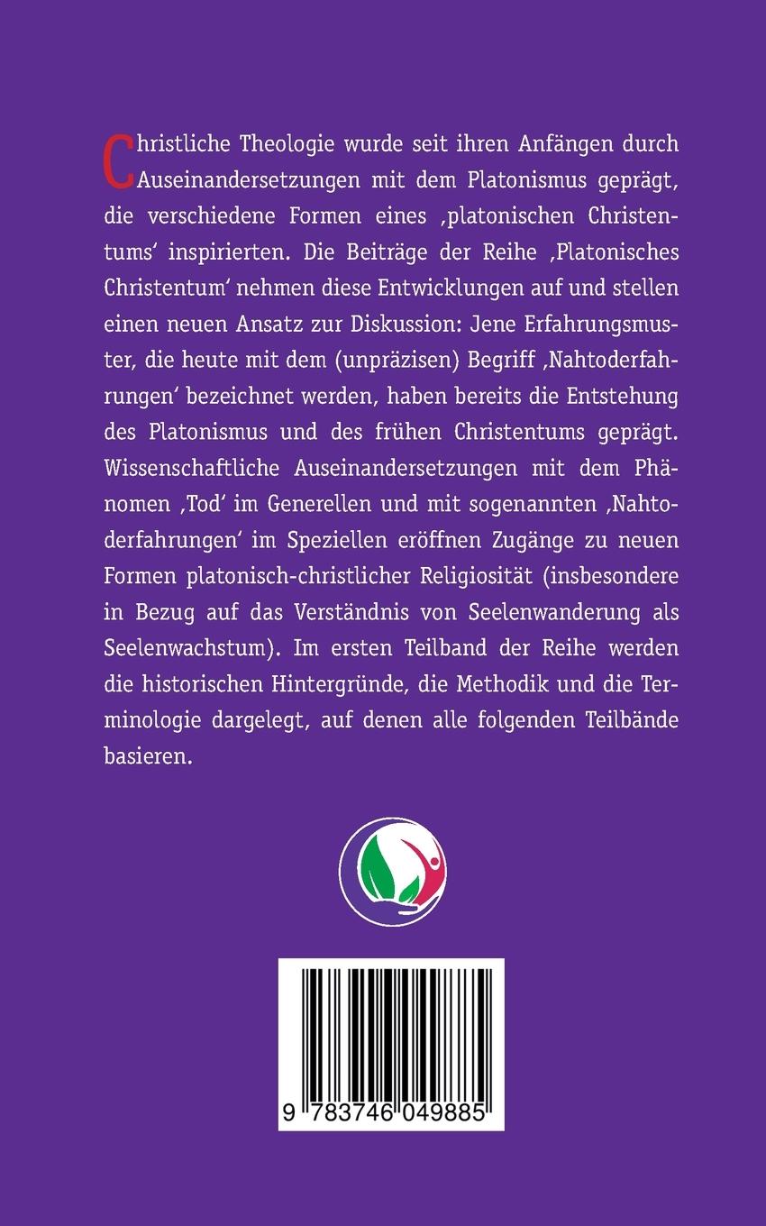 Rückseite: 9783746049885 | Platonisches Christentum | Historische und methodische Grundlagen